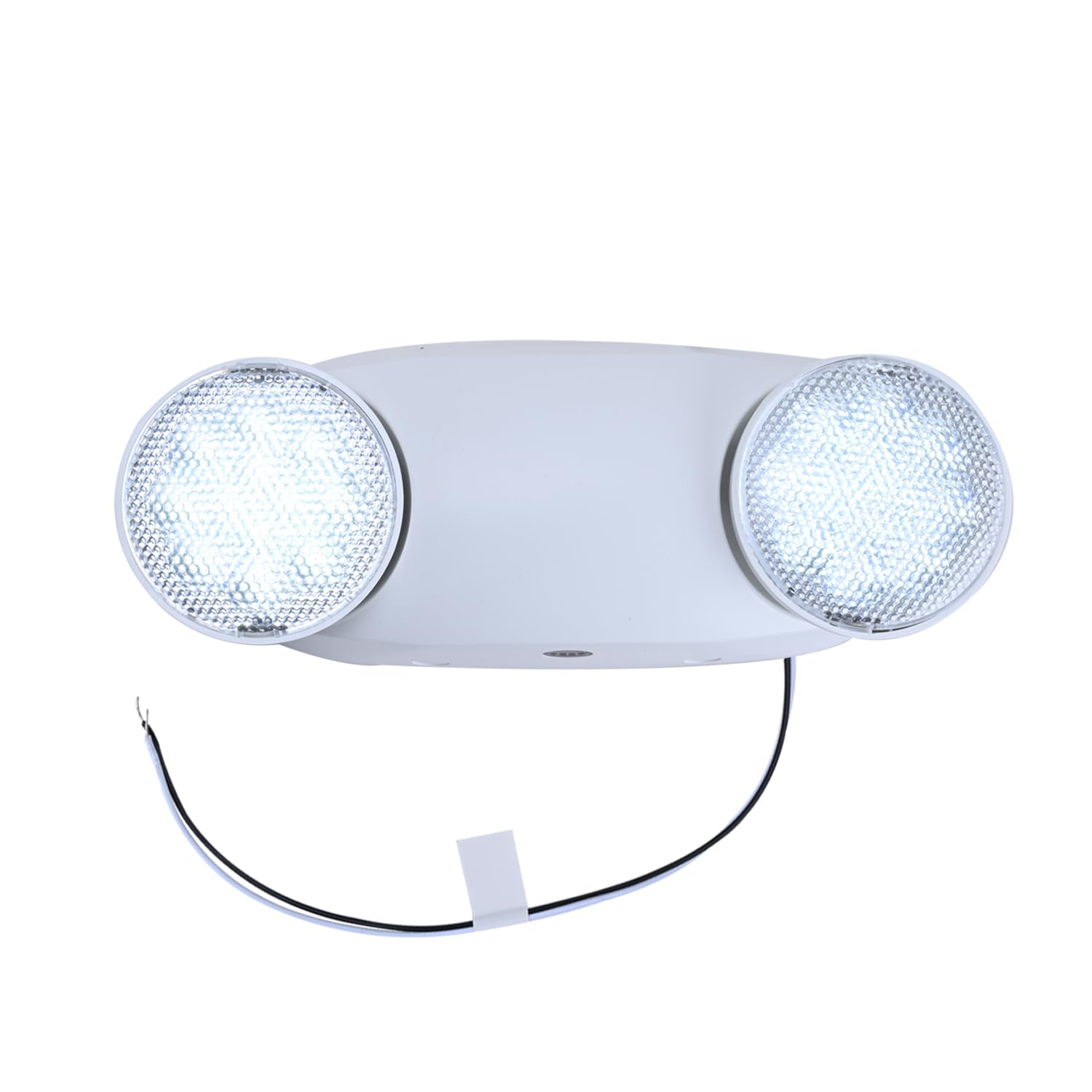 Apmeetlux Emergency Light 200lm Battery Backup 4 Hours Hardwired Round White Model EMGU2509-RW