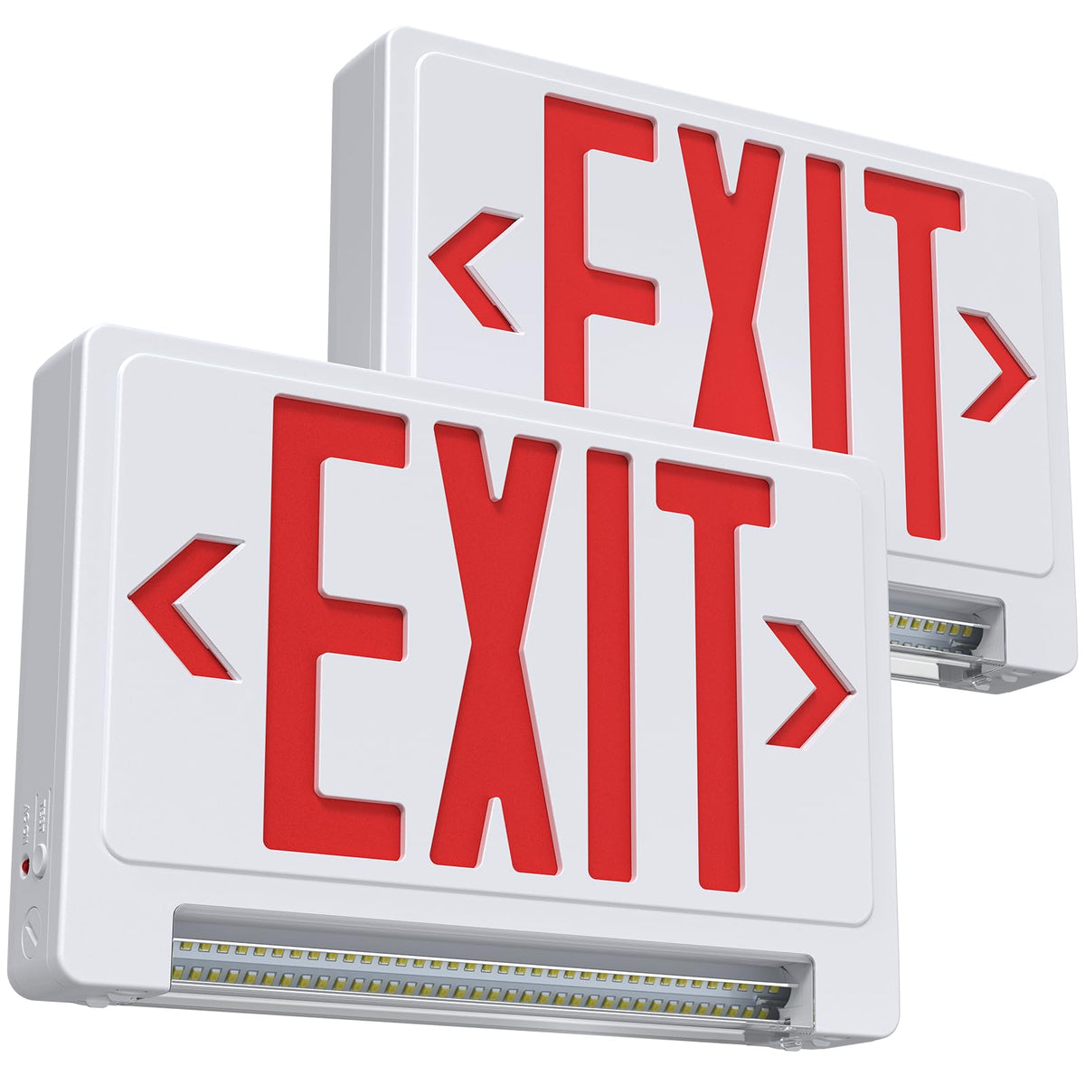SASELUX Exit Sign with Adjustable LED Pipe, Exit Signs with Emergency ...