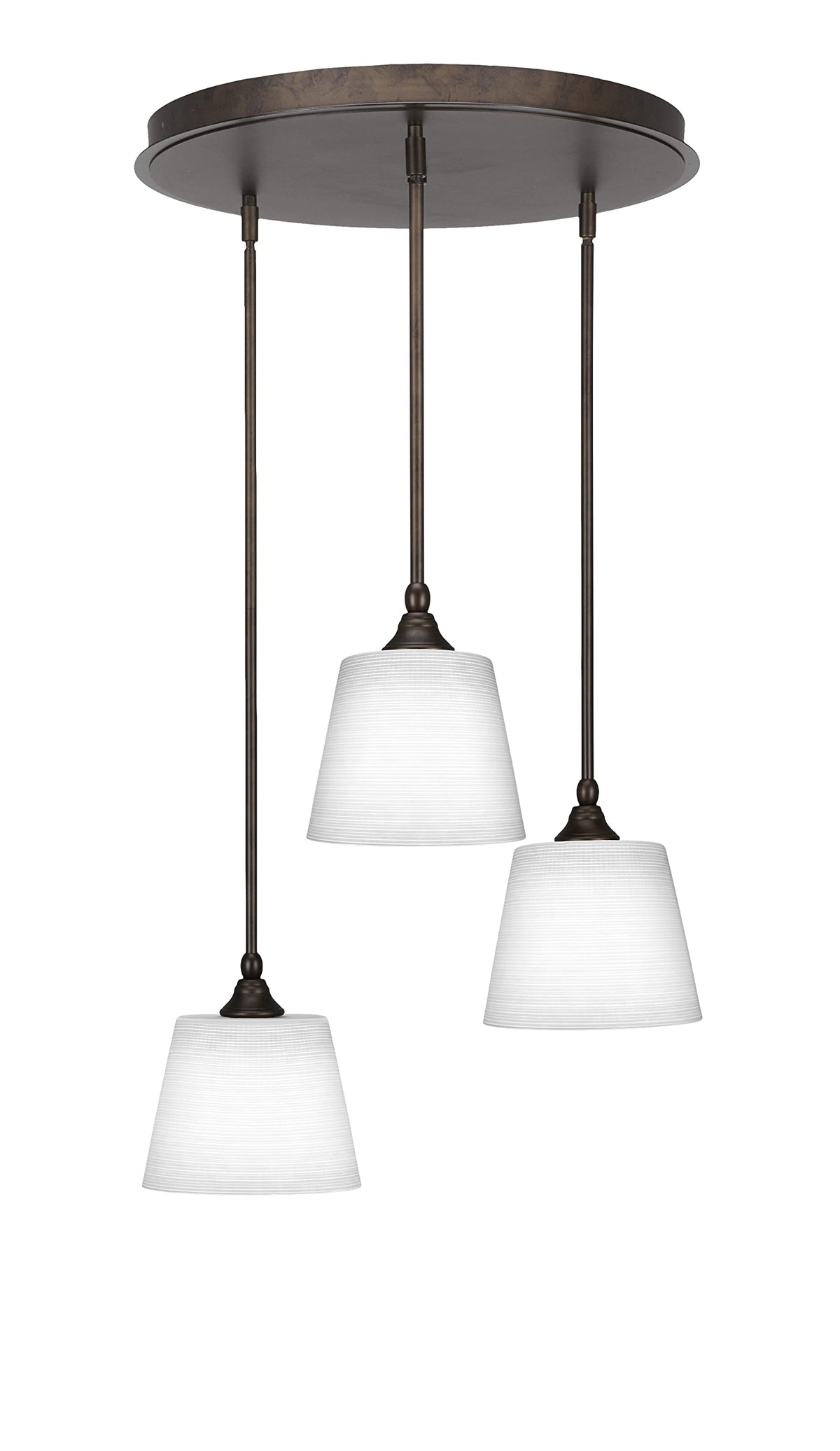 Empire 3 Light Cluster Pendalier in Bronze Finish (2183-BRZ-4081)