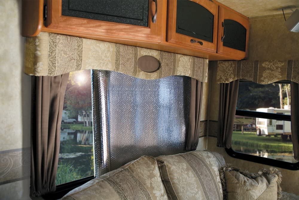 Camco Reflective Rv Window Cover | Features A Single Bubble Foil Laminate Insulation, Collapses For Convenient Storage, And Meas