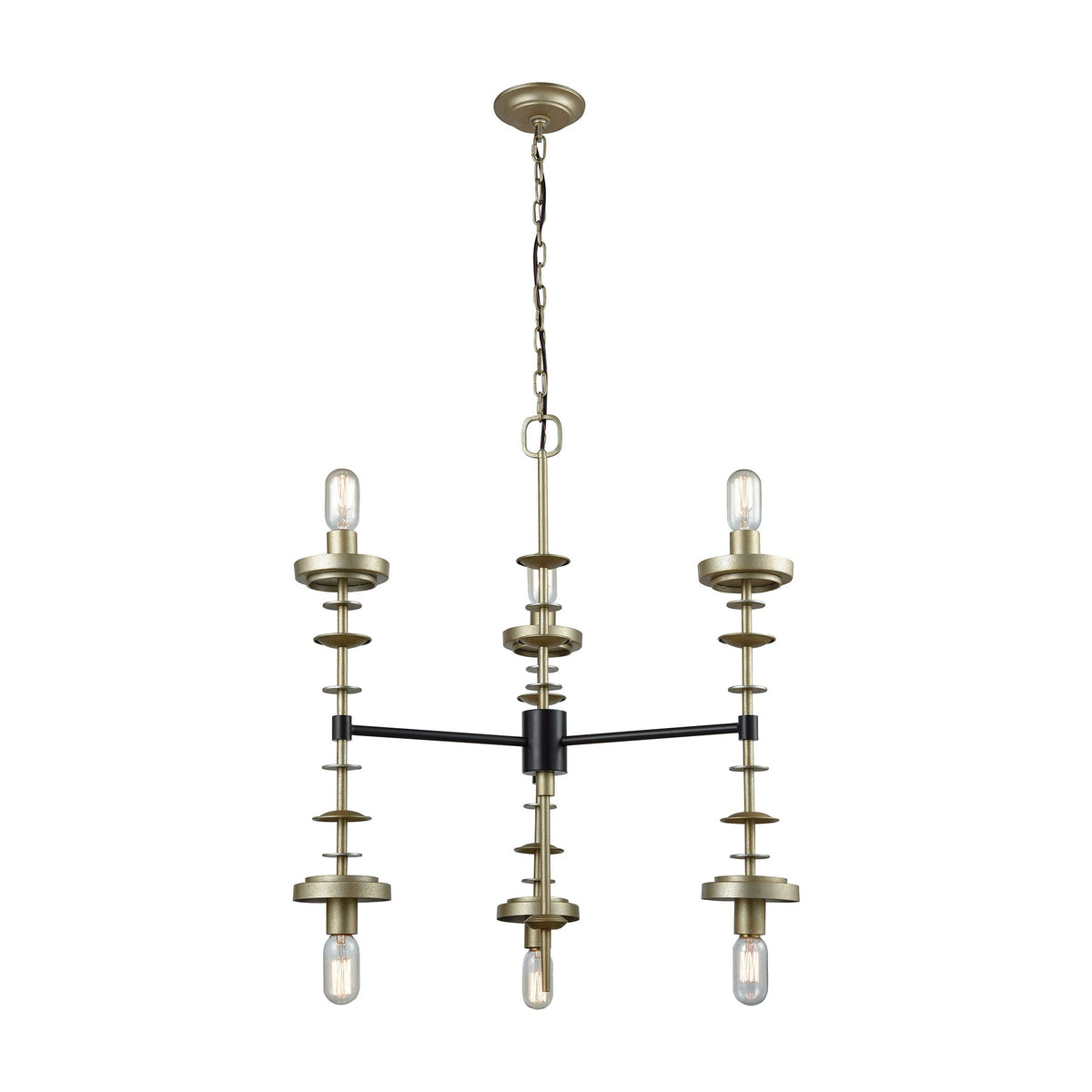 Elk Home Orion 6-Light Pendant Light In Bronze - Stylish Metal Fixture For Modern Spaces