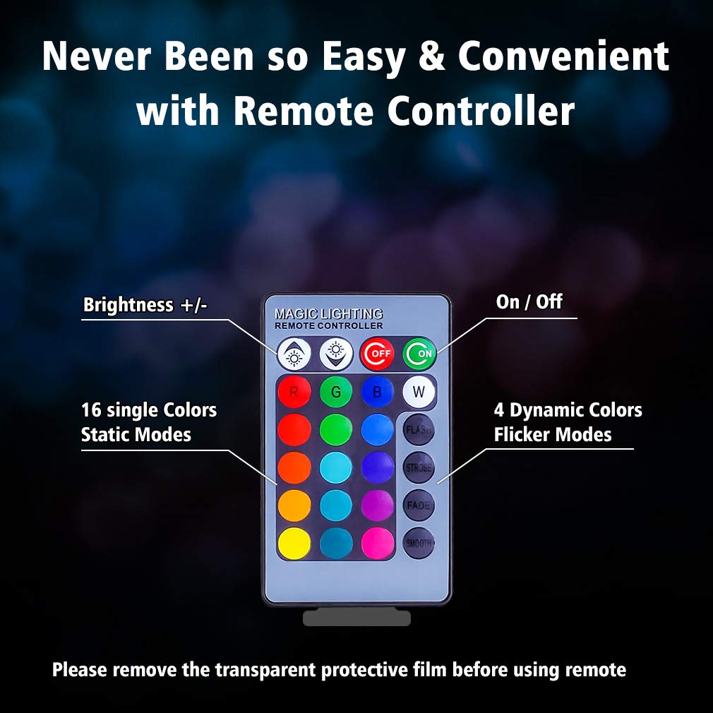 Seven Lady 3D Football Lamp Night Light With Remote, Touch Control & Adjustable Brightness