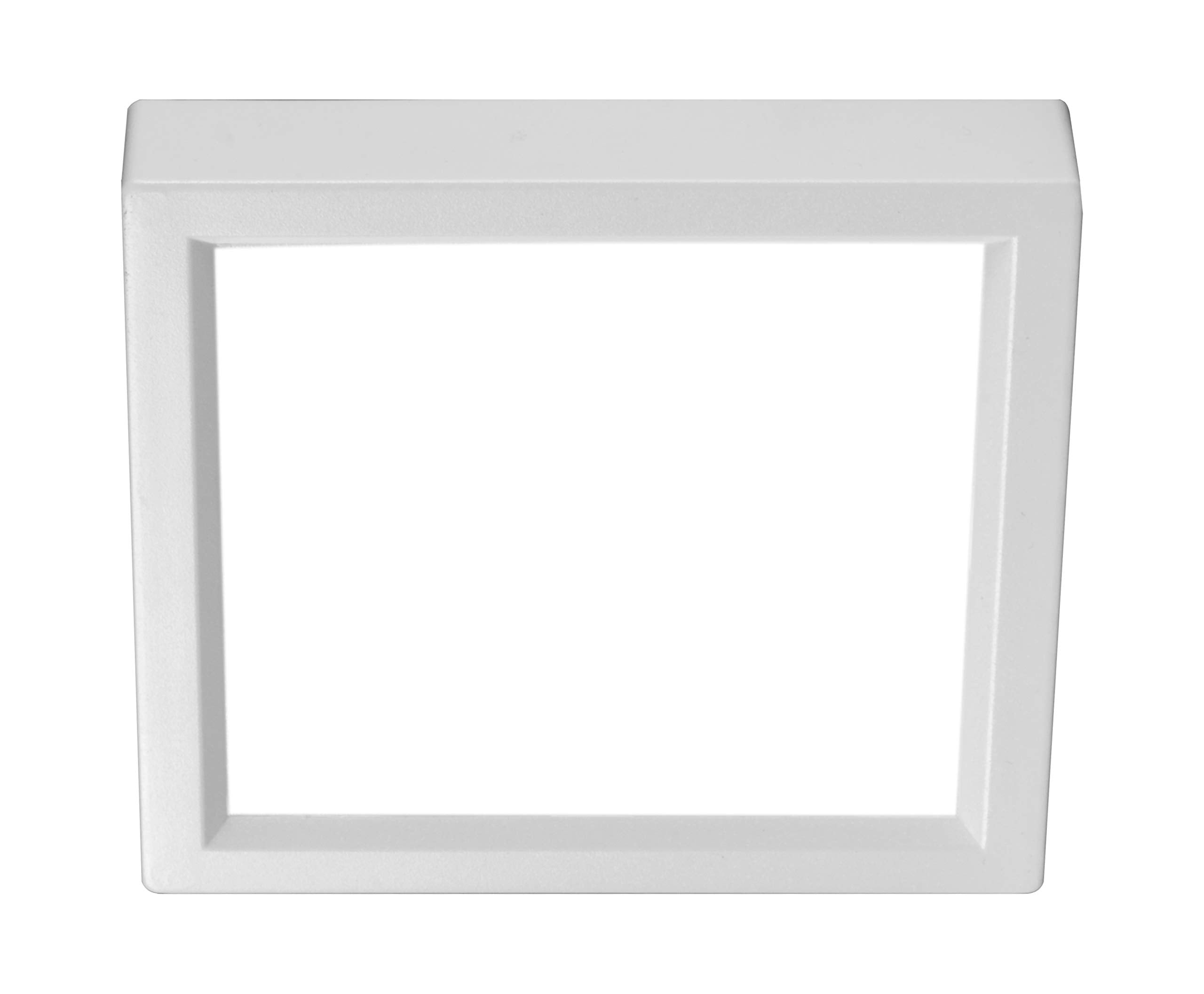 NICOR Lighting 4 inch Square Edge-Lit LED Surface Mount Downlight, 5000K (DSE421205KSQWH)