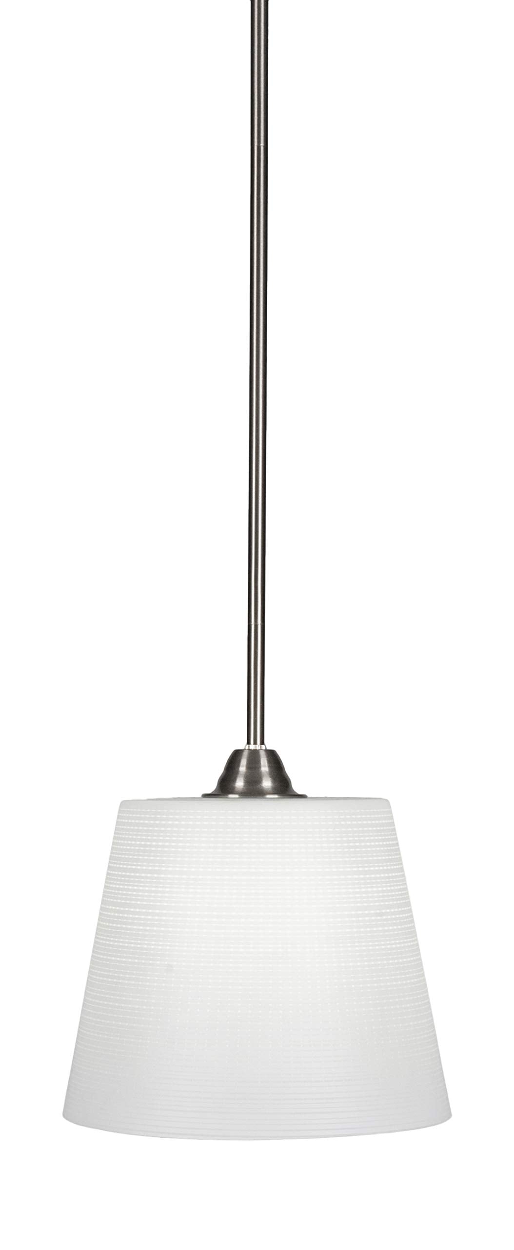Toltec Lighting Paramount 1 Light Mini Pendant in Brushed Nickel (3401-BN-4081)