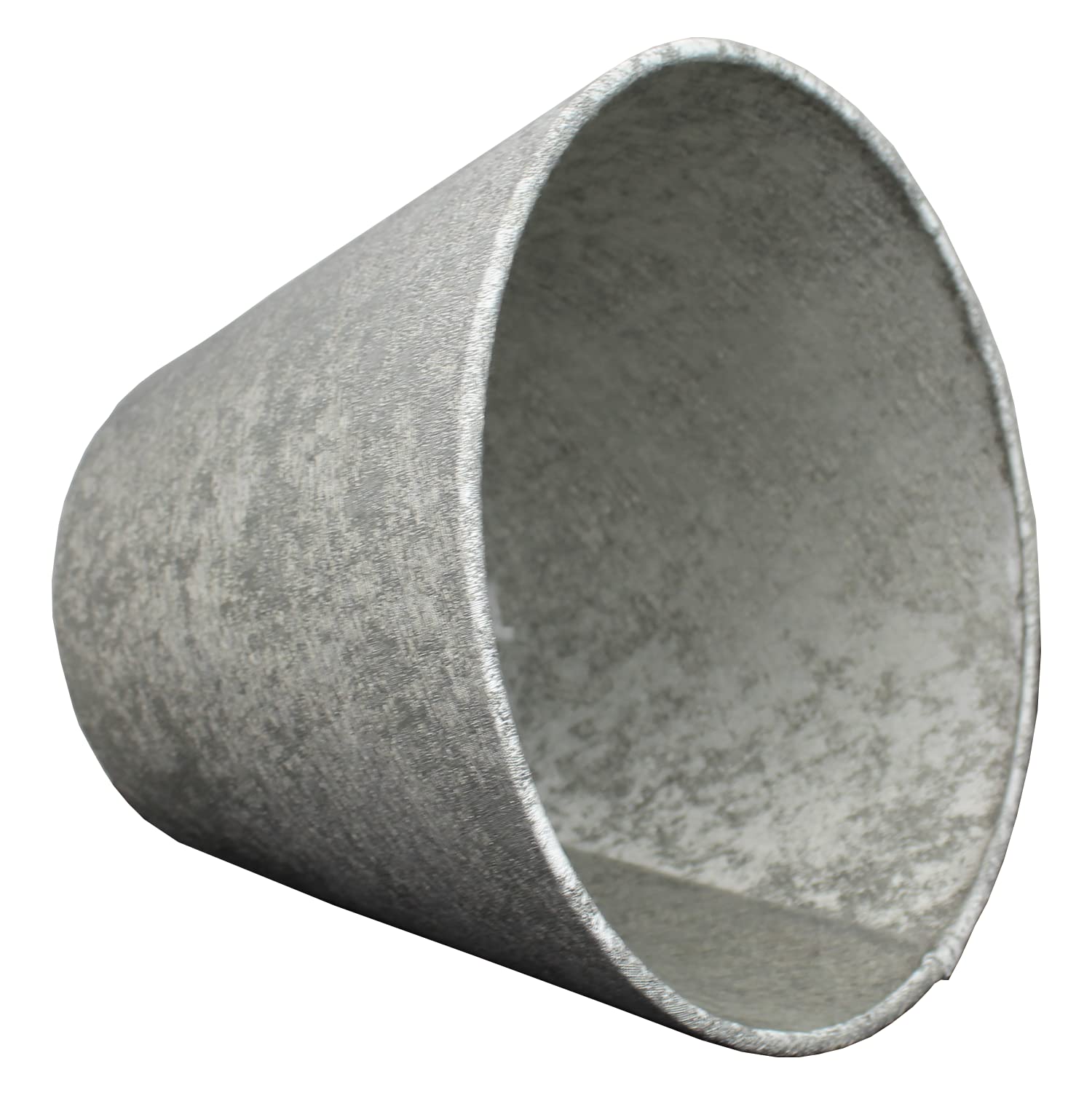 FenchelShades.com Lampshade Linen 6in Top x 10in Bottom x 8in Slant Couture Crushed Sterling Model 6-10-8-W-C-CSTE