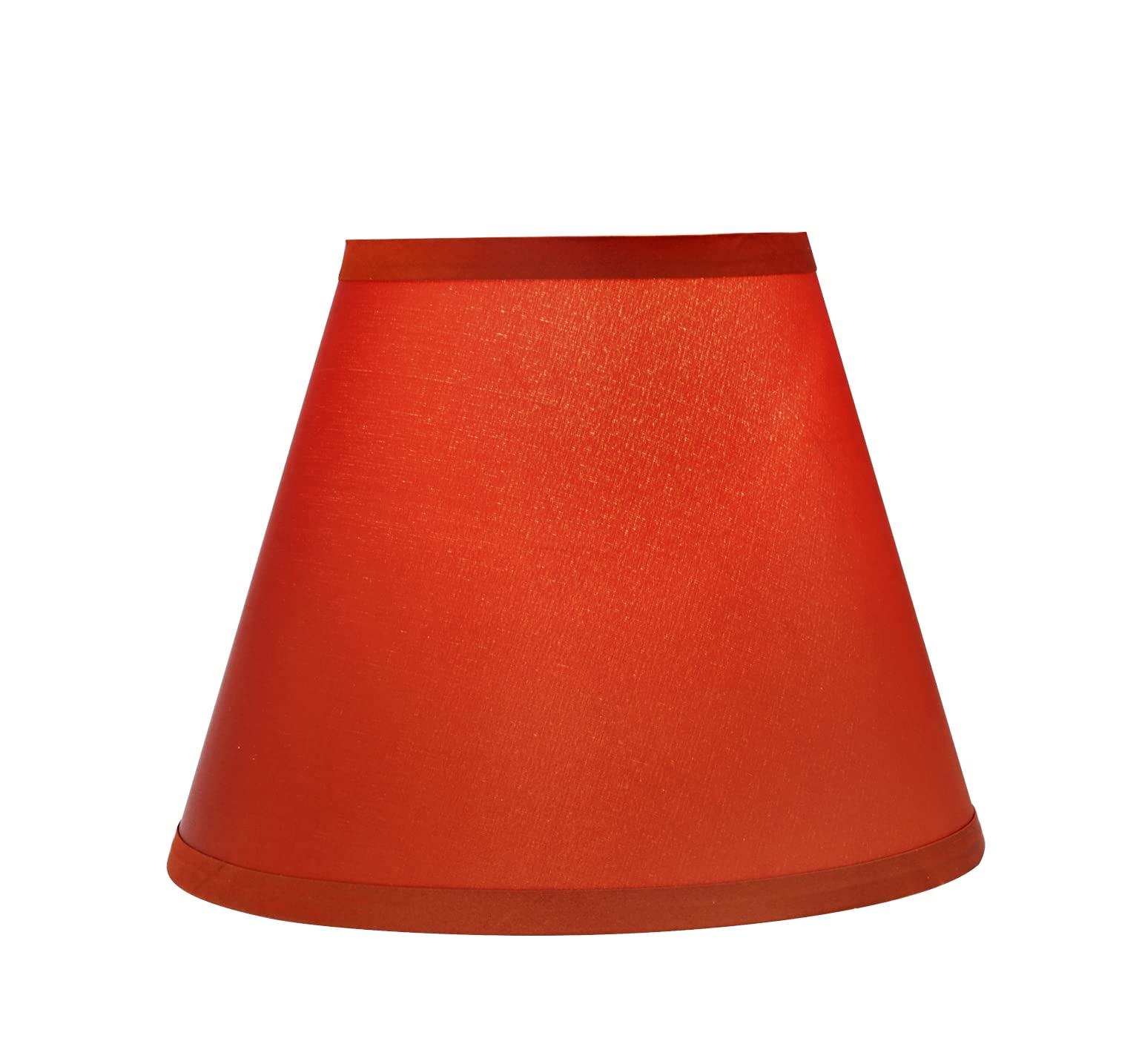 Aspen Creative 32193A Transitional Empire Shape Spider Construction Lamp Shade, Burnt Orange, 6&quot; Top X 12&quot; Bottom X 9&quot; Slant Height