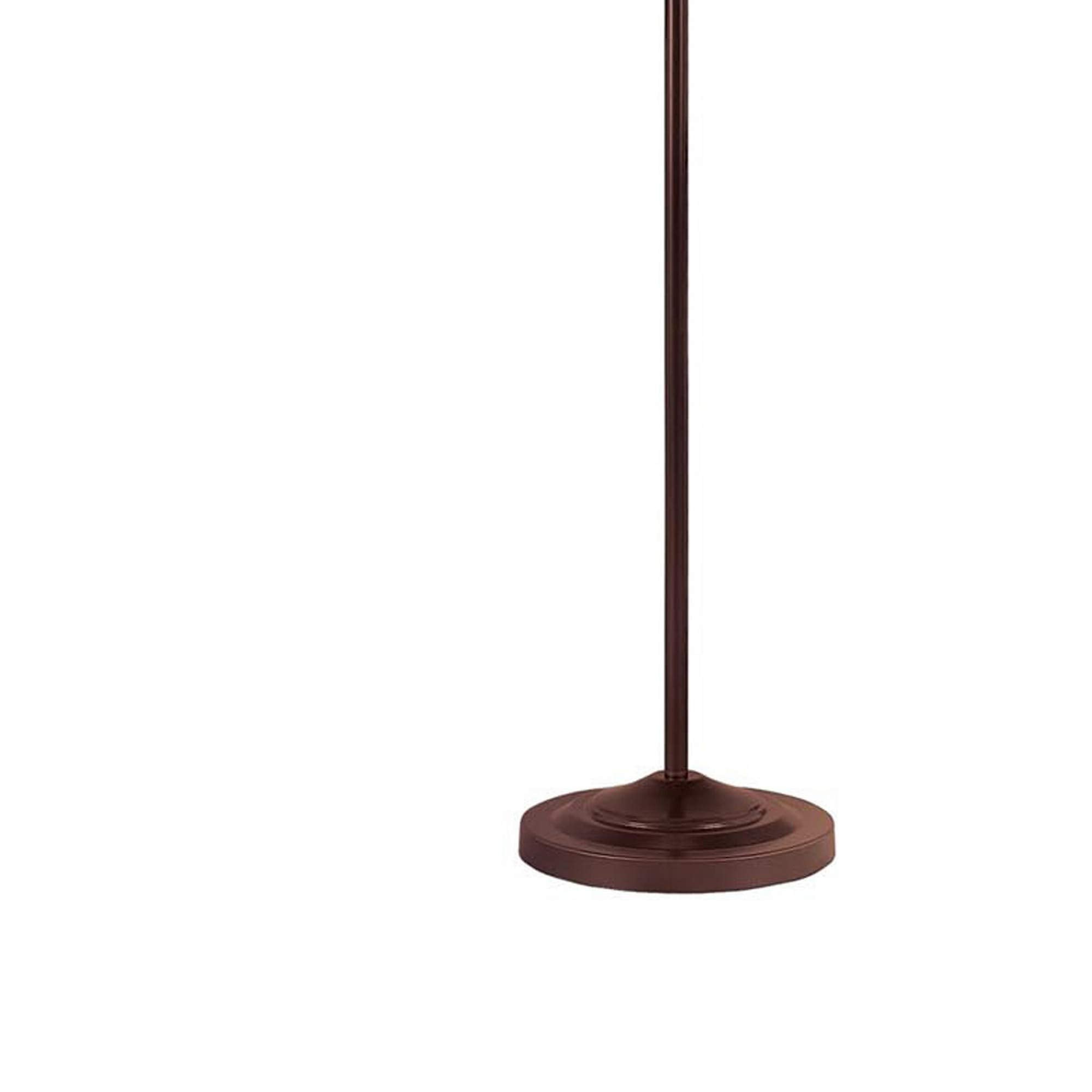 Benjara 3 Way Metal Floor Lamp With And Adjustable Height Mechanism, Brown
