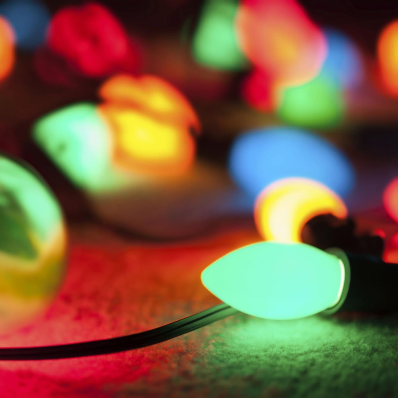 Hedcinlt 25 Pack Green C9 Led Bulbs, C9 Replacement Bulbs For Christmas Tree Lights Patio String Lights Outdoor Indoor, E17/C9 I