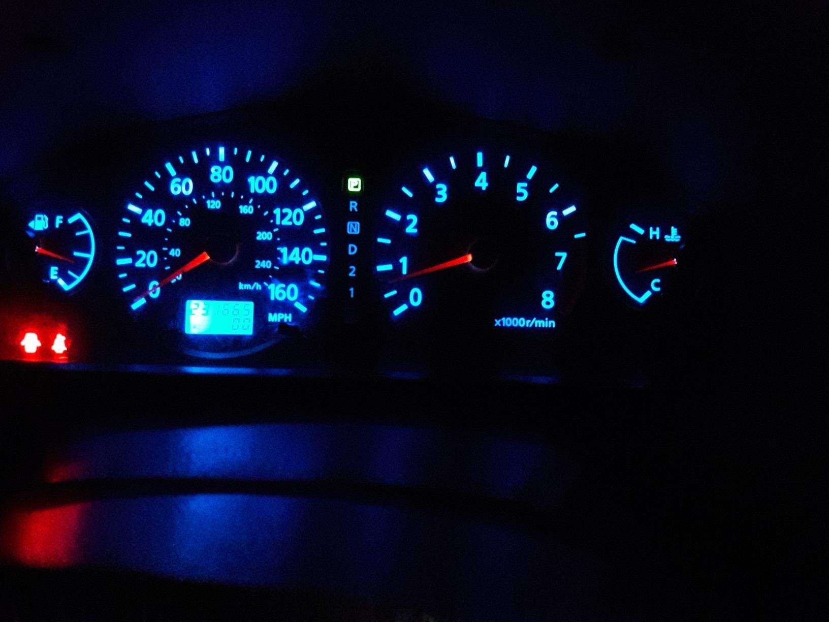 Brishine 10X T5 Led Bulbs Extremely Bright Ice Blue 3014 Chipsets 74 2721 37 73 17 70 Wedge Led Bulbs For Interior Gauge Cluster