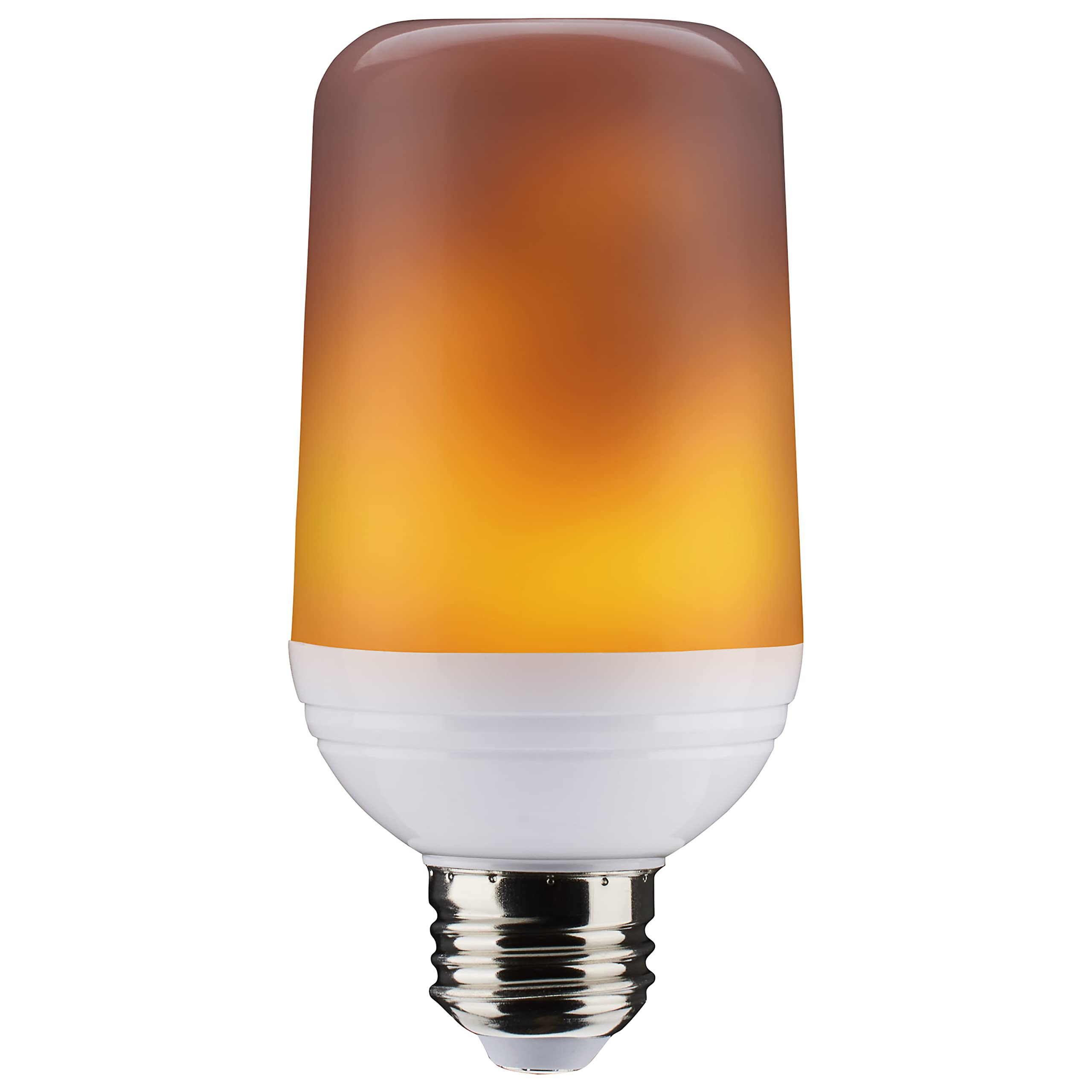 Satco S29806 Indoor/Outdoor Led Flame Effect Light Bulb, T19 Shape, White