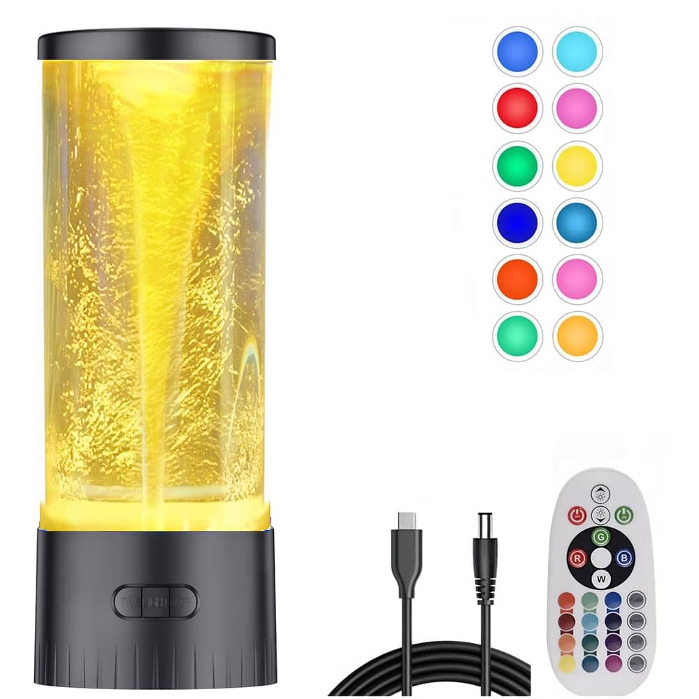 Mindiverse 12.5Inches Twister Hurricane Light with Remote & Breath Light - Water Vortex Mood Lamp  Fun and Exciting Gift for Boys Girls  Kids Christmas Birthday Holiday
