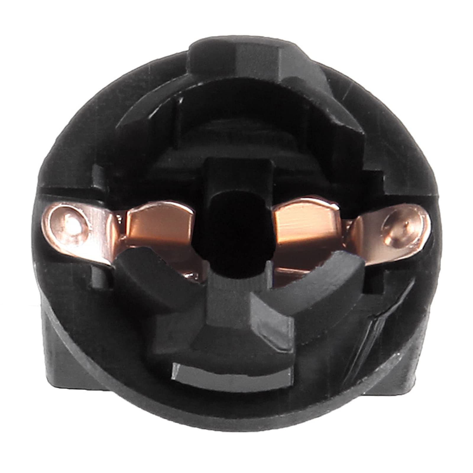 Cciyu 4 Pack 168/194 T10 Twist Lock Wedge Instrument Panel Dash Light Bulb Base Socket Replacement Fit For T10/194/168(T3-1/4) Type For Miniature Wedge Base Bulbs