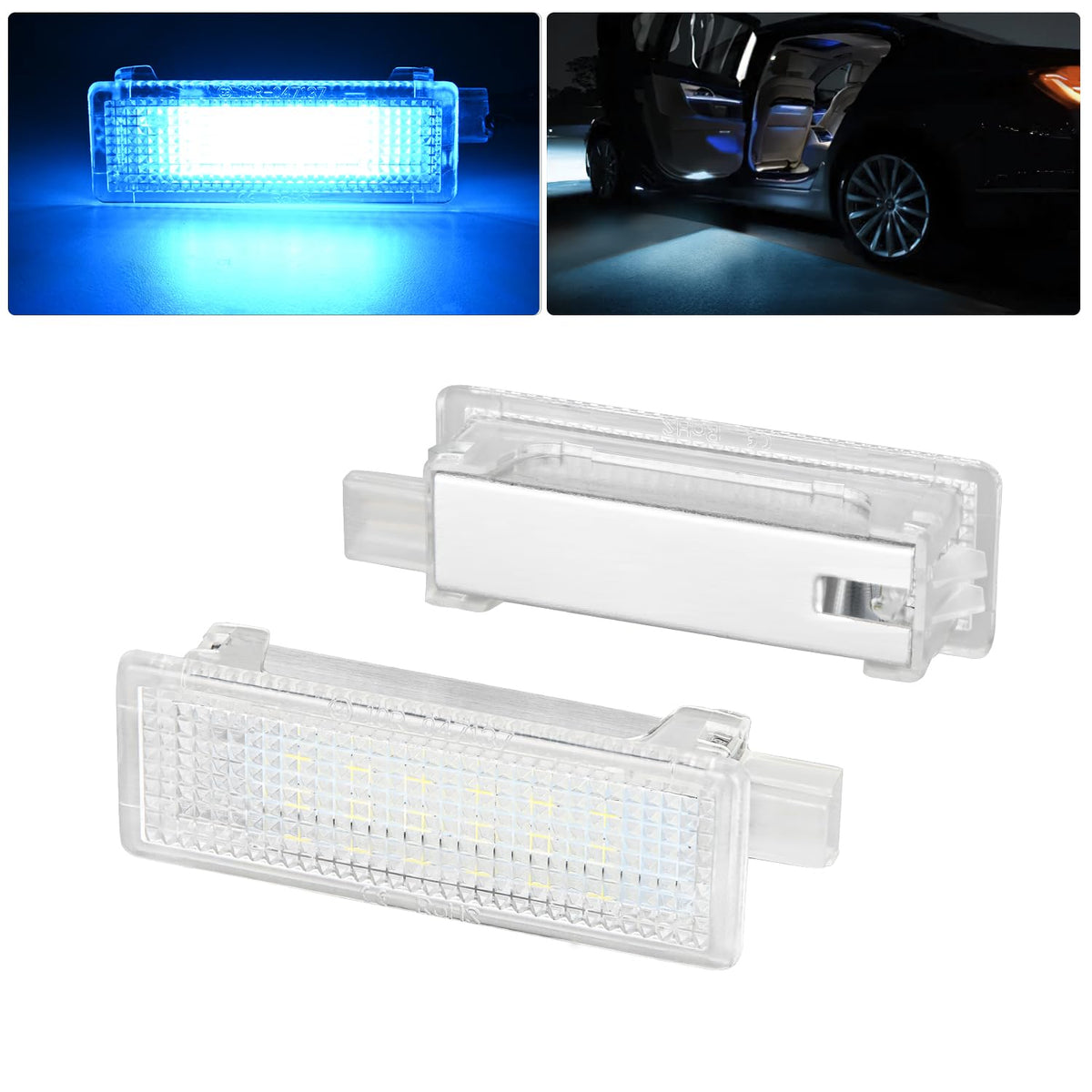 Nilight 2Pcs Led Interior Door Panel Light Courtesy Warning Lights Aqua Beam Plug And Play Compatible With Bmw 1 3 5 6 7 Series 