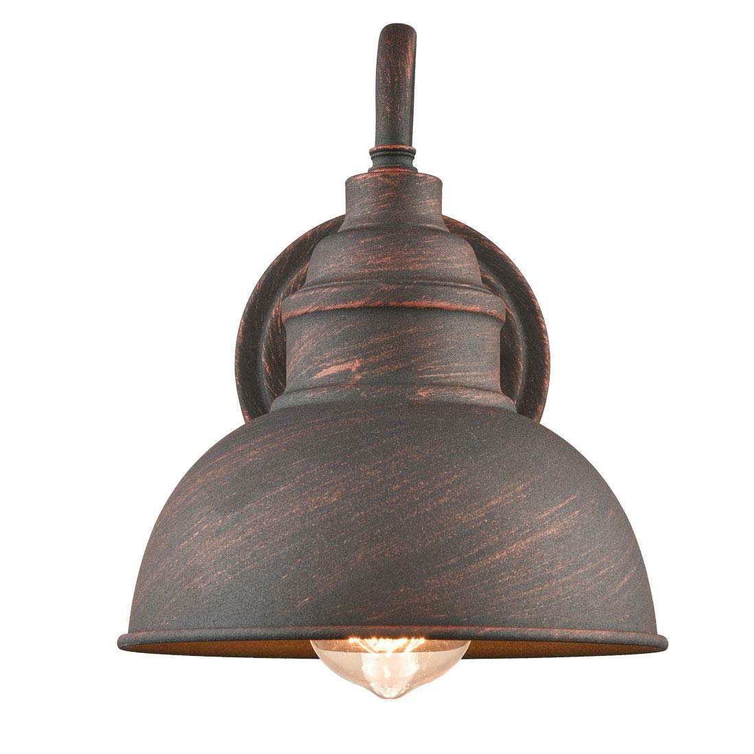 Diryzon Rustic Gooseneck Wall Sconces - 2-Pack Antique Copper Barn Light Fixture For Home