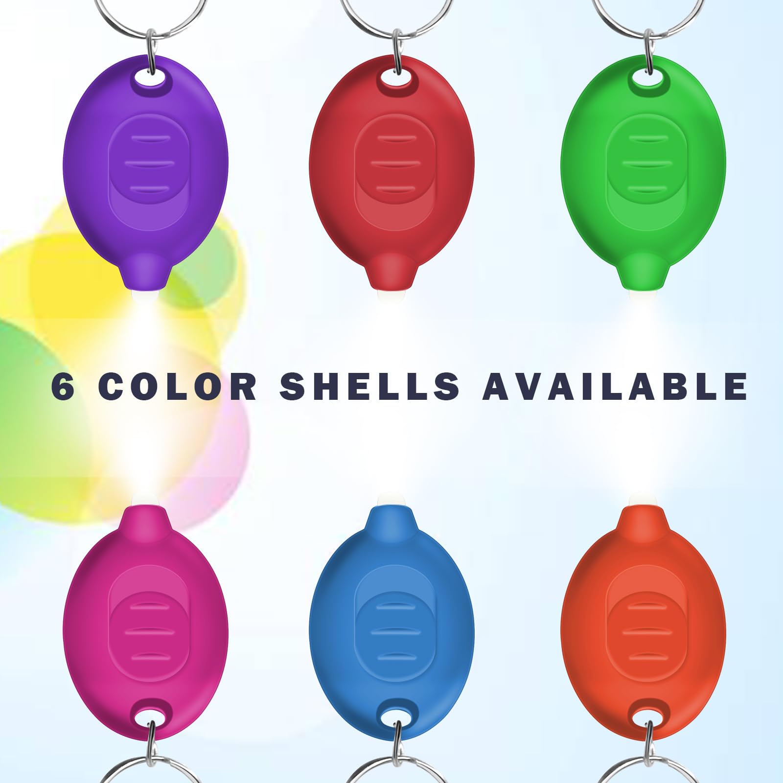 Daemson Mini Led Keychain Flashlight, Ultra Bright Tiny Flashlight, Small Keychain Flashlight White Light, Micro Pocket Key Ring