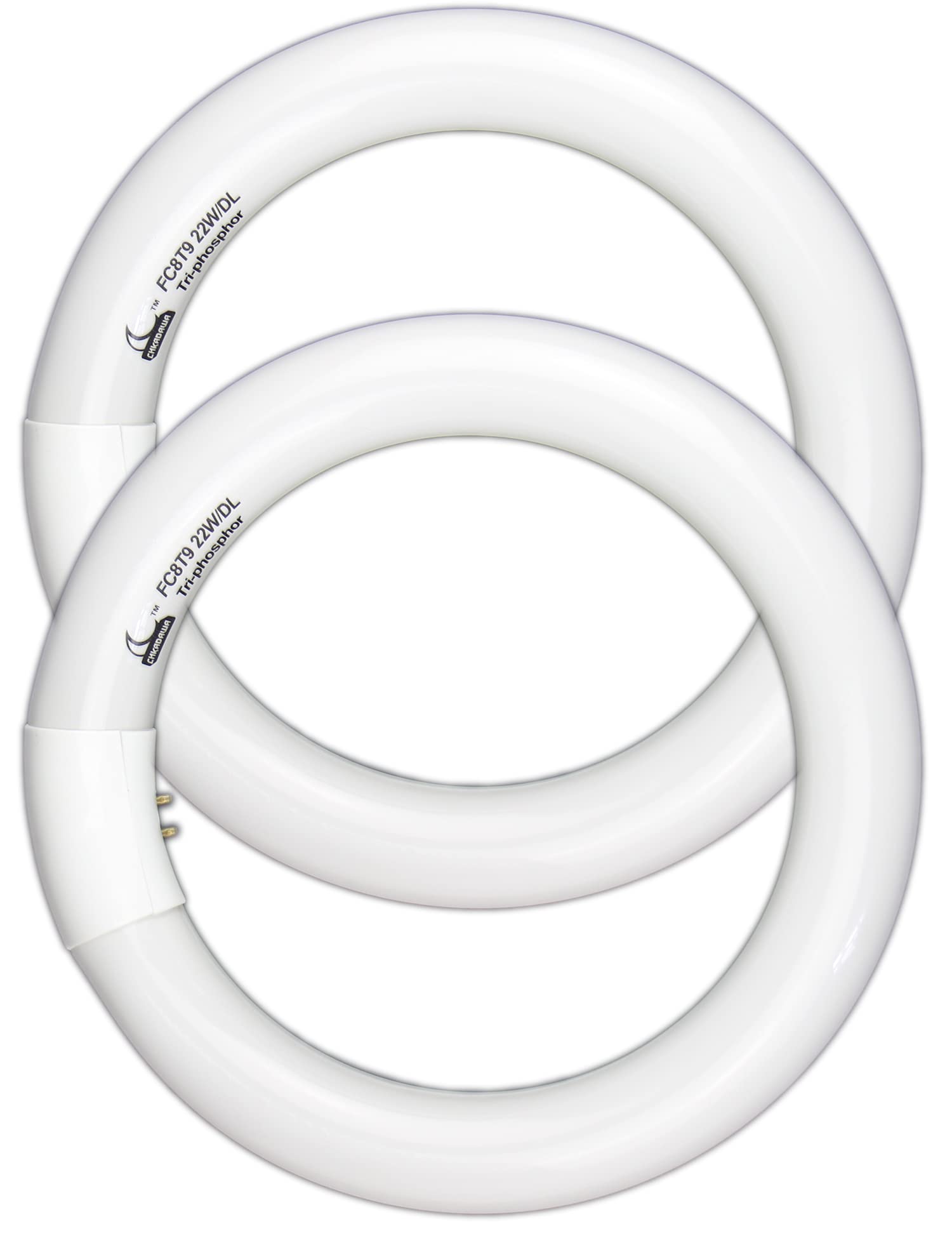 CHKADAWA Circular Bulb FC8T9/DL, 8 Inch T9 22W Circline Fluorescent Light Bulbs, Replacement Round Fluorescent Lamp Tube, Bright