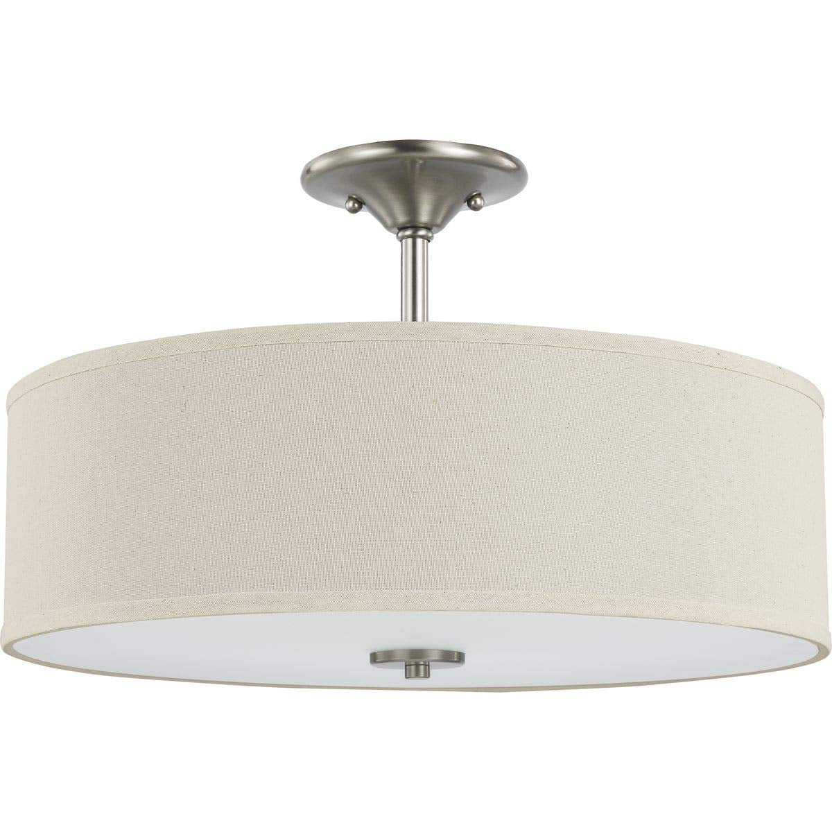 Progress Lighting P350168-009 Inspire Close-To-Ceiling, Nickel 11.50X18.00X18.00