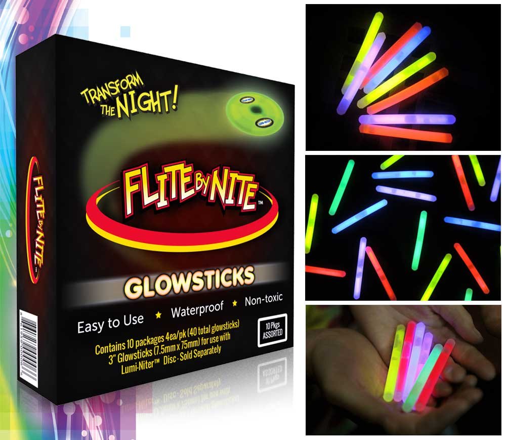 Flite By Nite Lumi-Niter Glow Stick Refills - Assorted Colors