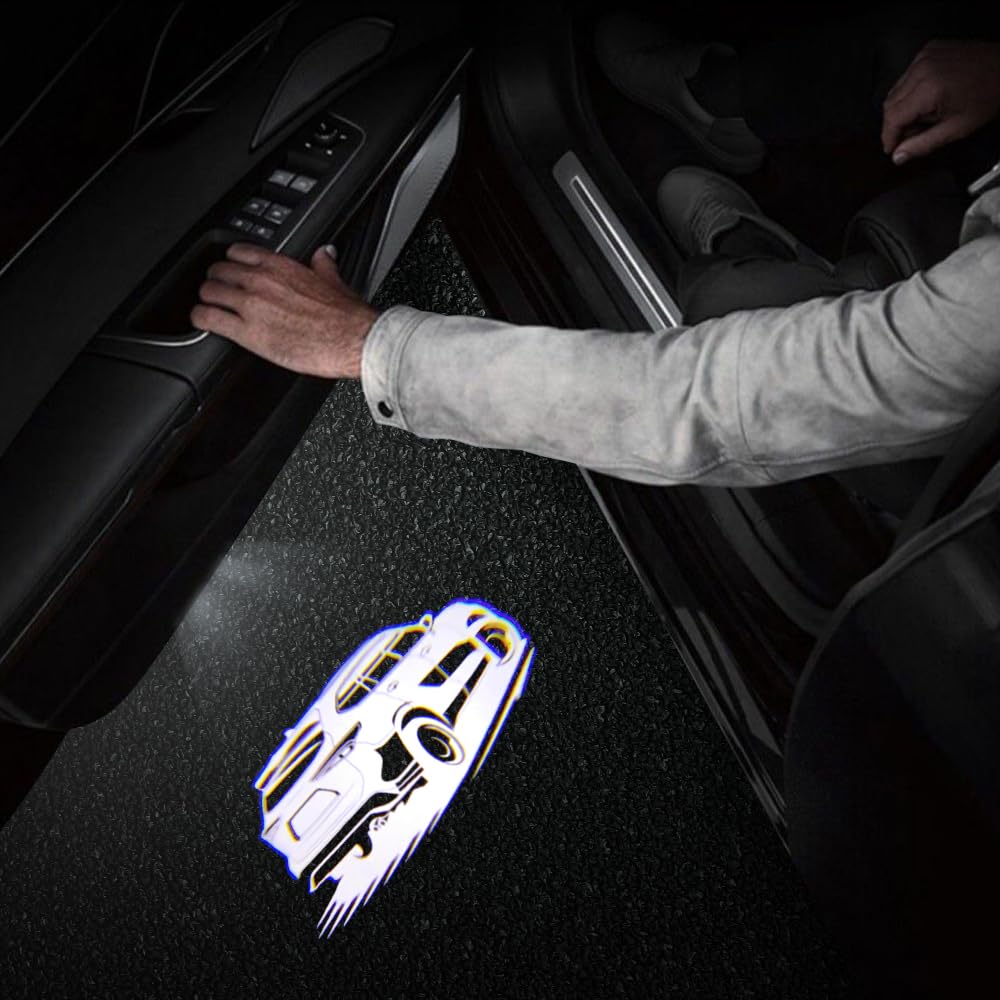 akarin 2 PCS LED Car Door Logo Lights for Highlander xu70 (2020-present) - White Courtesy Projector Laser Welcome Light
