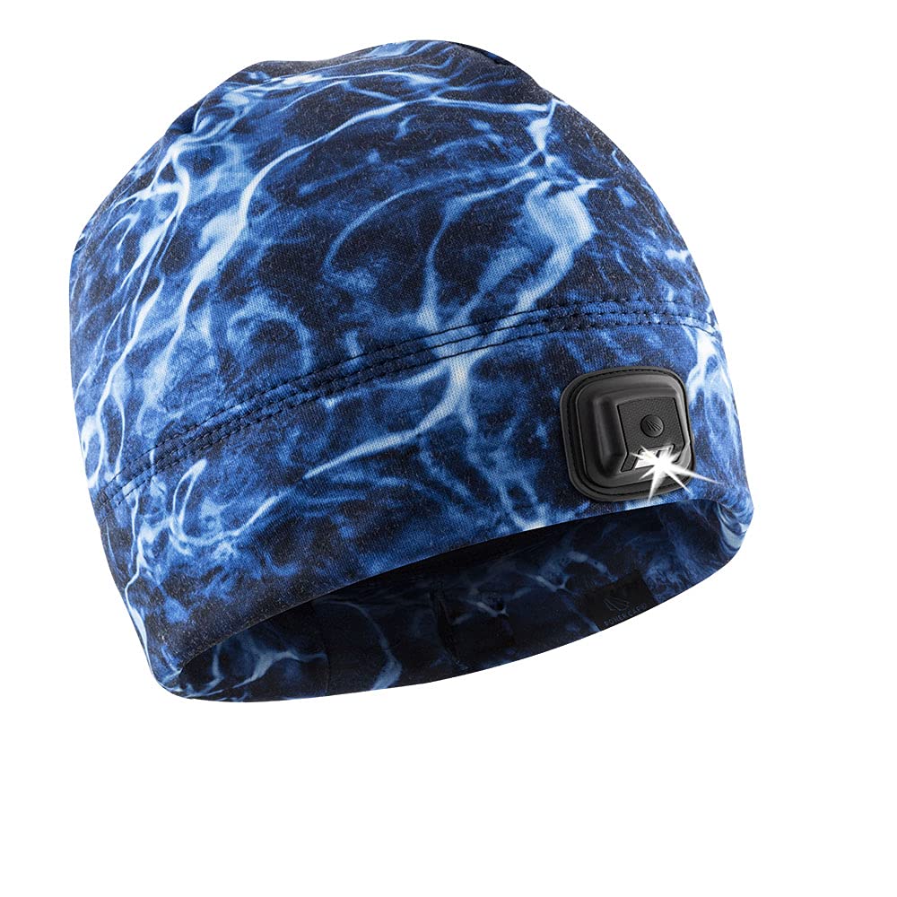 Panther Vision POWERCAP LED Hat Light 150 Lumens Rechargeable Beanie One Size Mossy Oak Elements 3.0