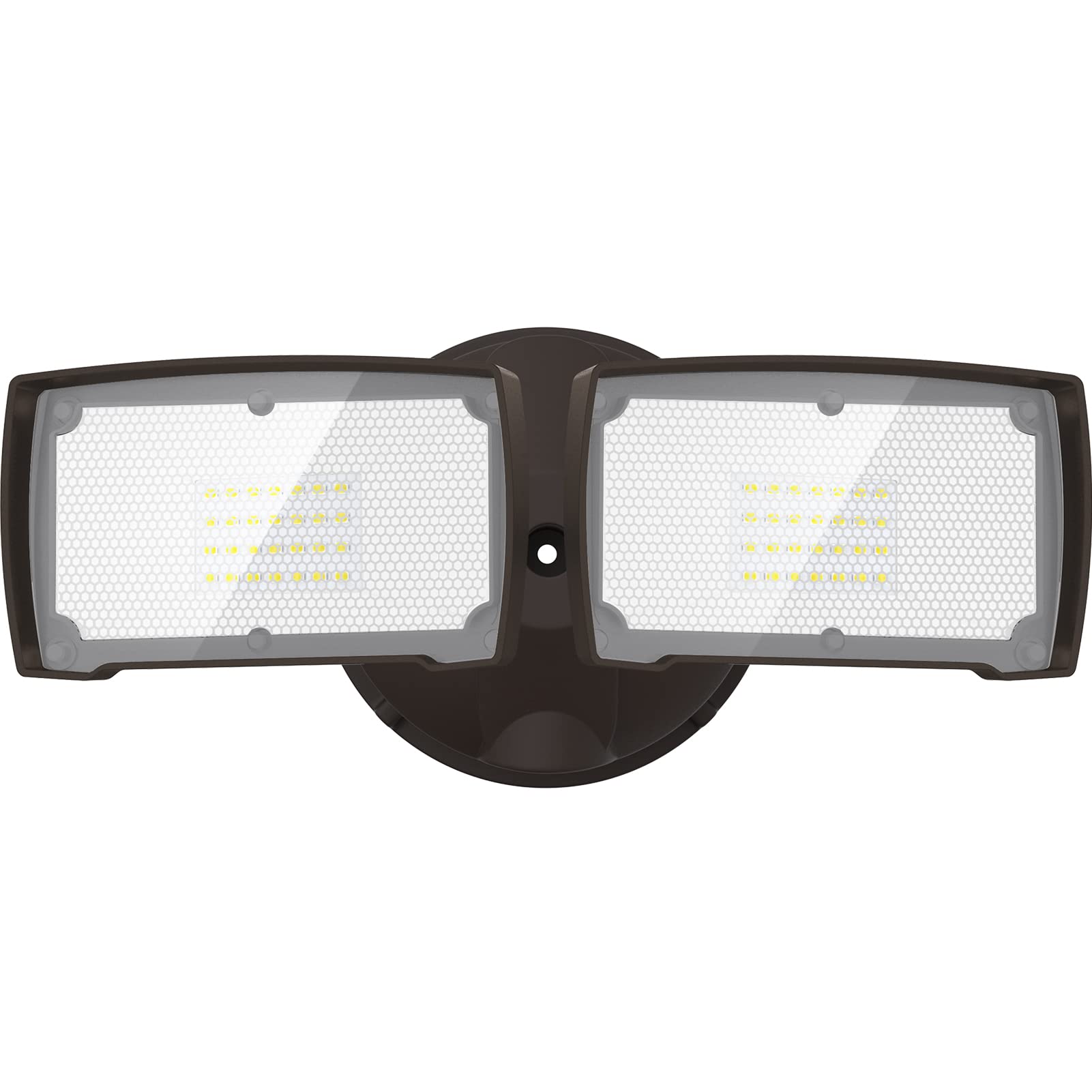 Lepower 3000Lm Led Flood Light Outdoor, Switch Controlled Led Security Light, 28W Exterior Lights With 2 Adjustable Heads, 5500K