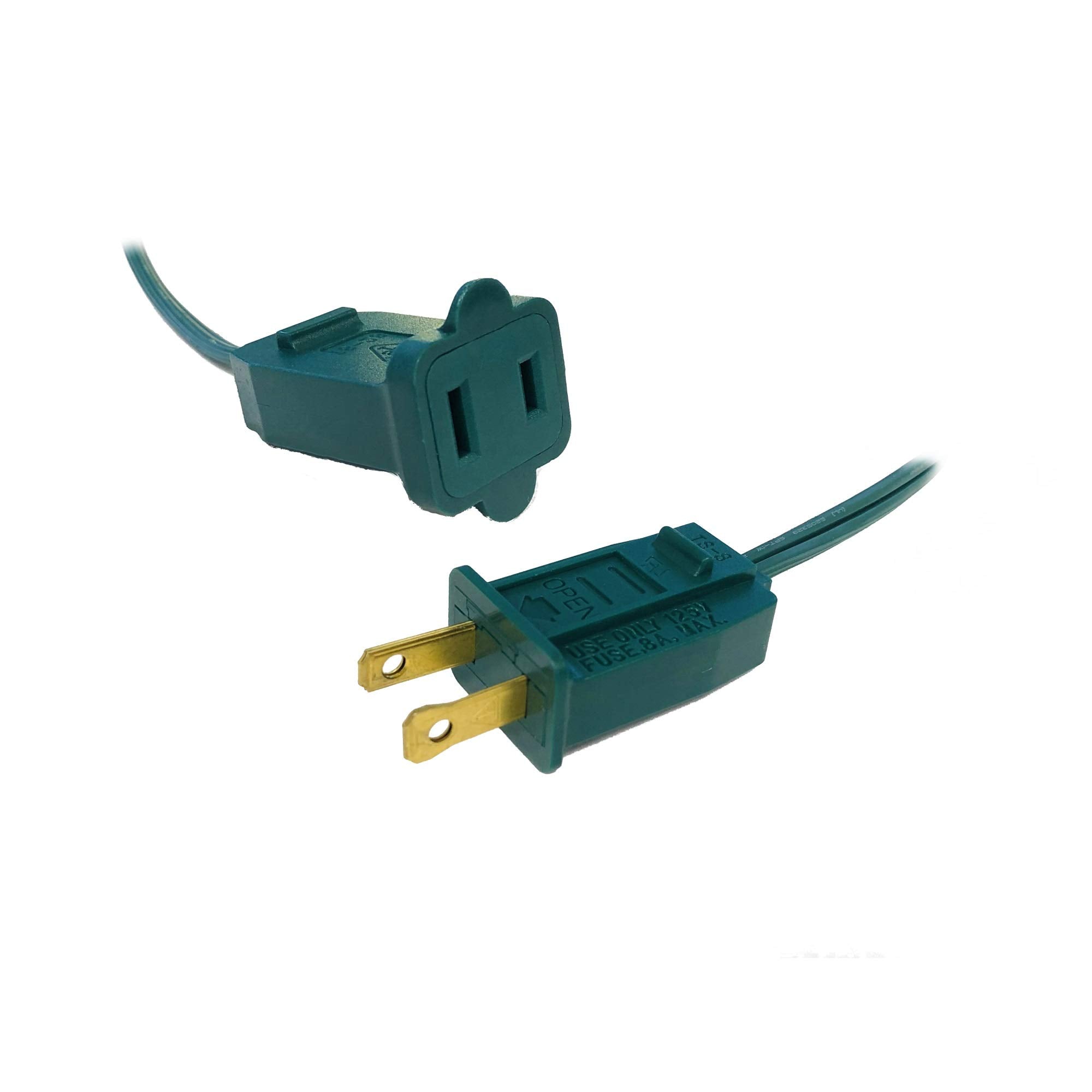 Hlo Lighting C9 Light Strings | 50 Green Cord With 12 Socket Spacing  E17 Light Stringer For C9 Christmas Lights