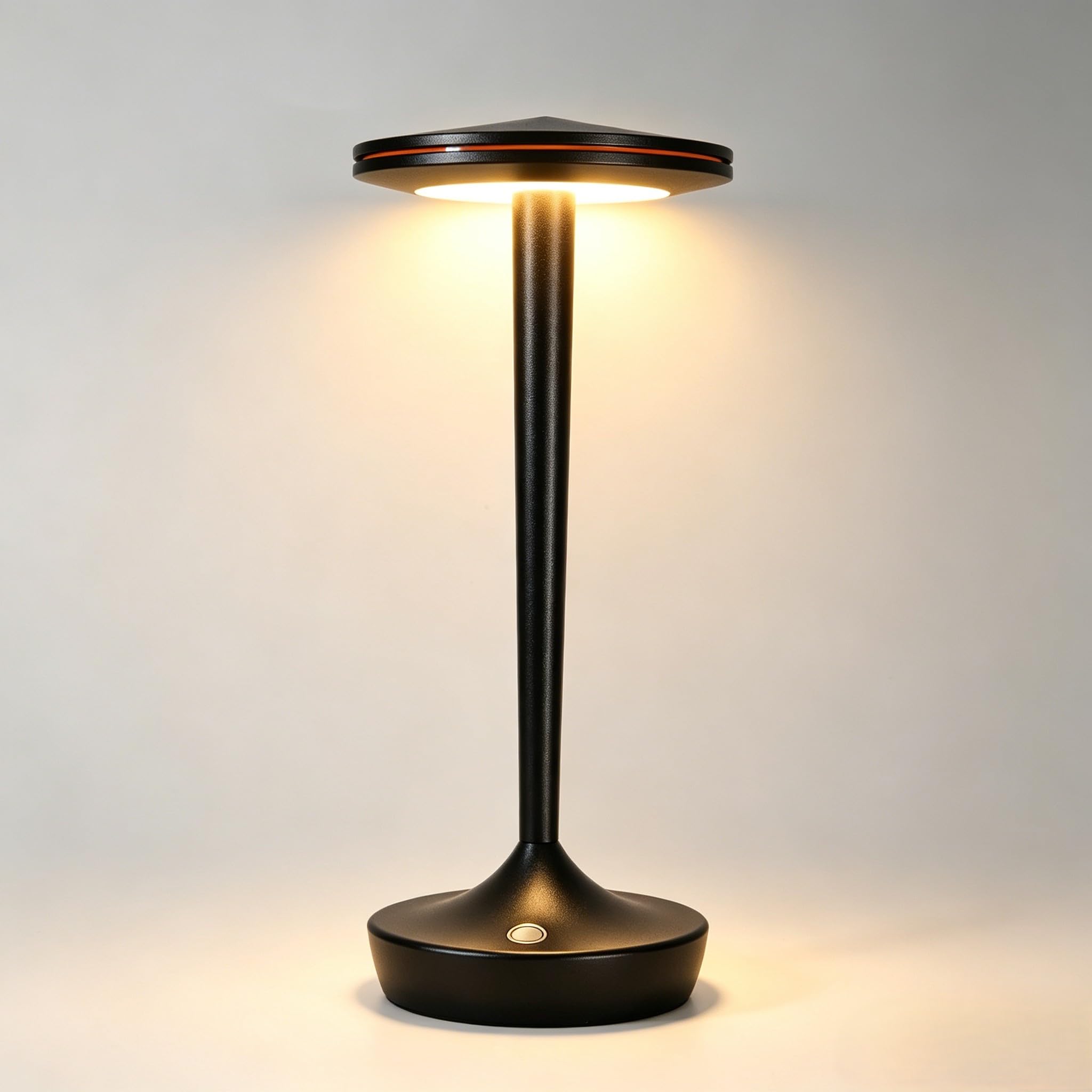 YHT CordlessTable Lamps Rechargeable, 6000mAh Battery Portable LED Touch Led Table Lamp, 3-Color Stepless Dimming & Memory Funct