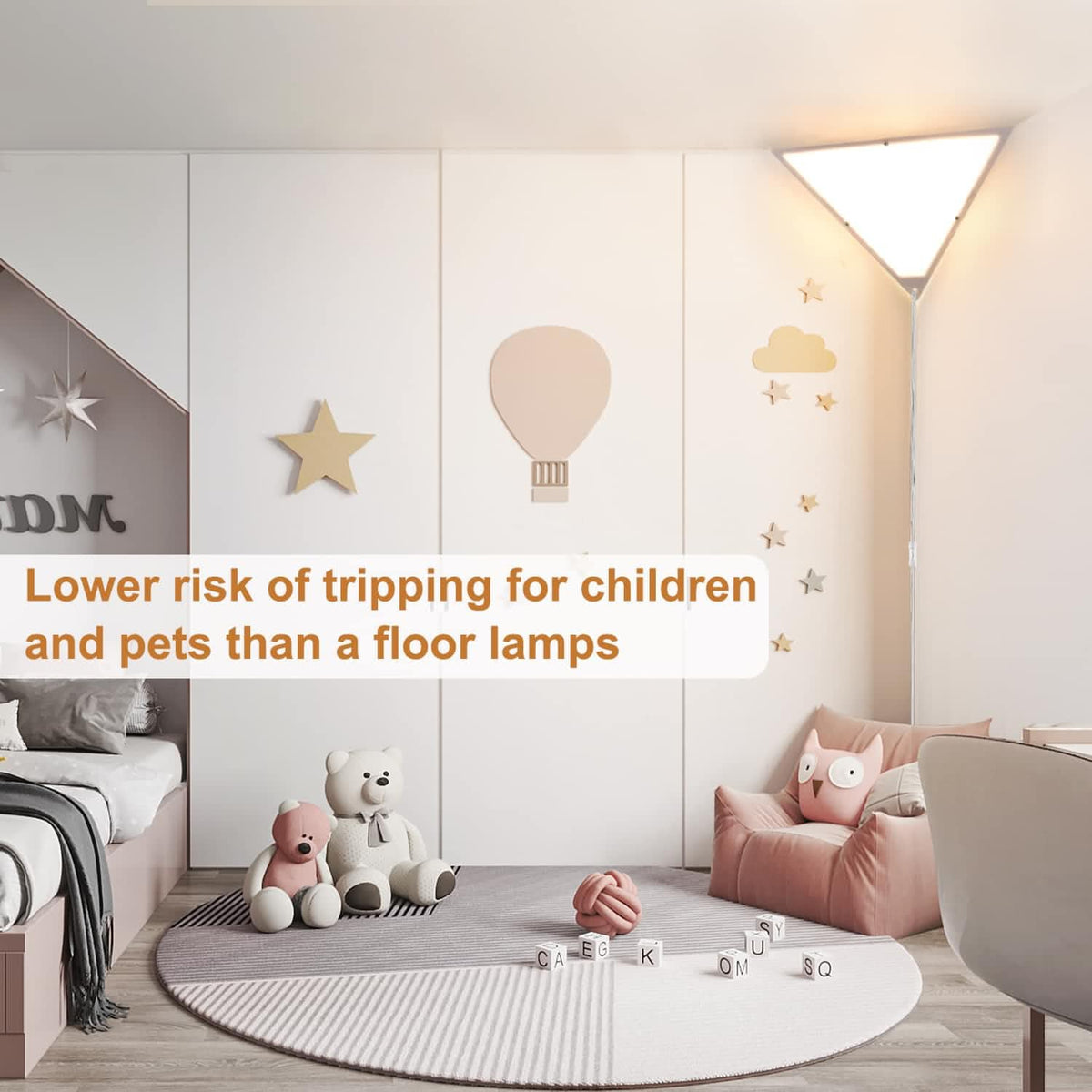 Haultop Corner Lights - Modern Plug-in Metal Ceiling Light, 2 Pack, 8 ...