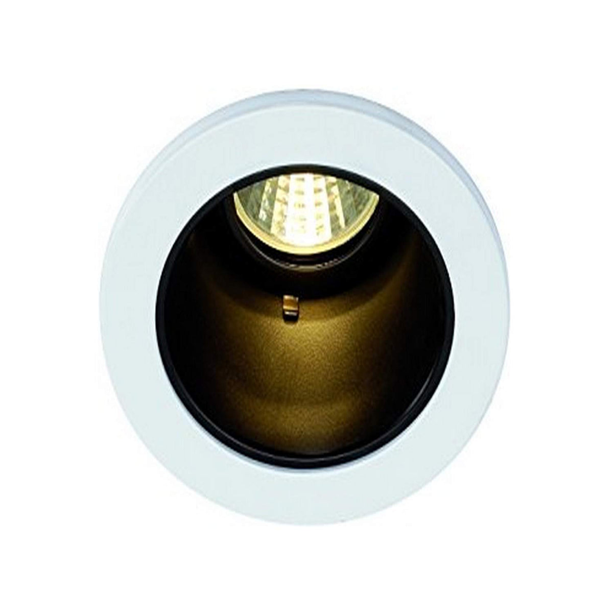 Slv Lighting 1701110U Nuvola Smooth Recessed Lighting Trim, Matte White, Black Finish