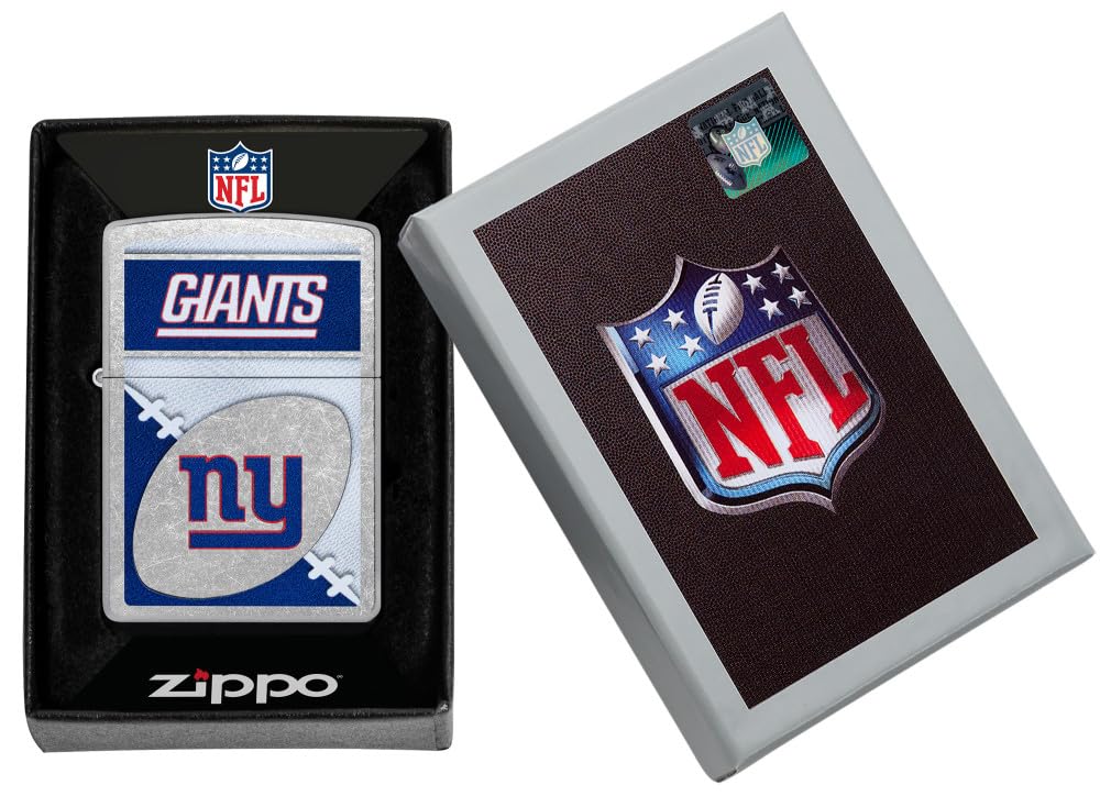 Zippo Nfl New York Giants Street Chrome Pocket Lighter