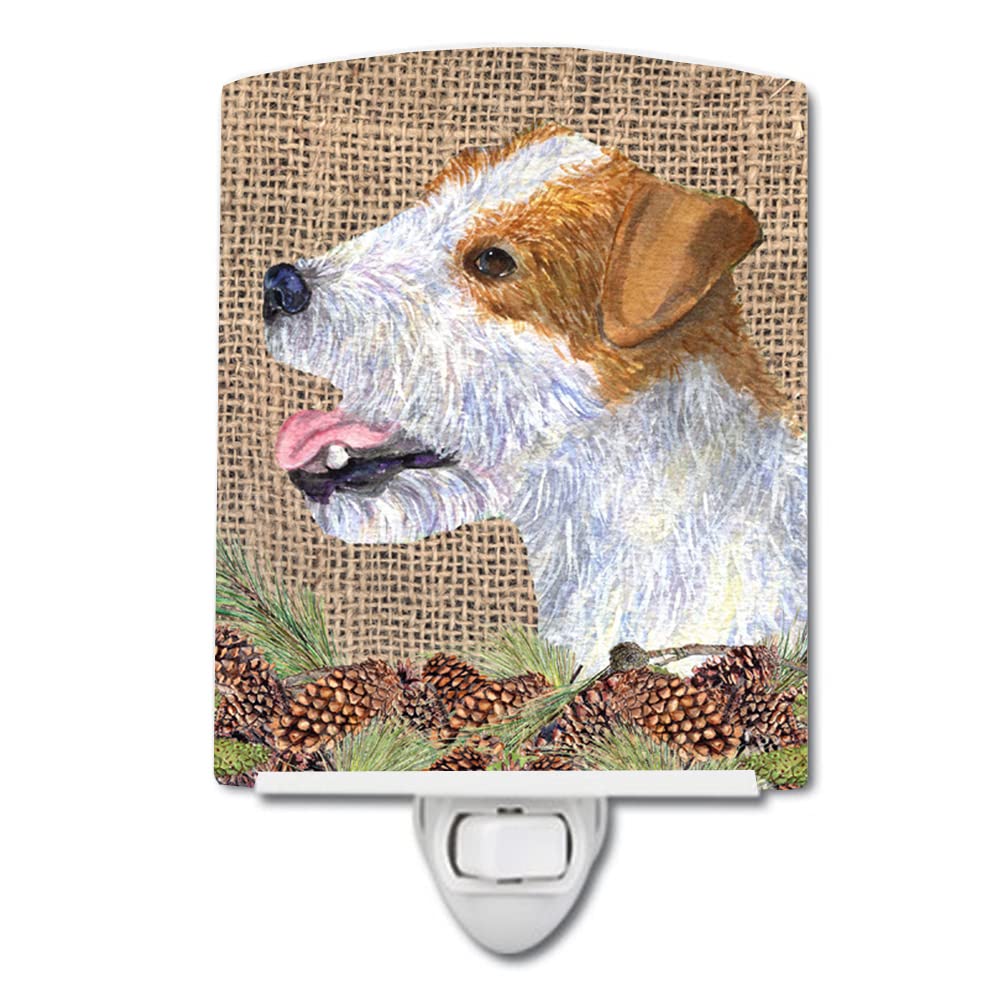 Carolines Treasures Ceramic Night Light Jack Russell Terrier 6x4x3in Multicolor Model SS4093CNL