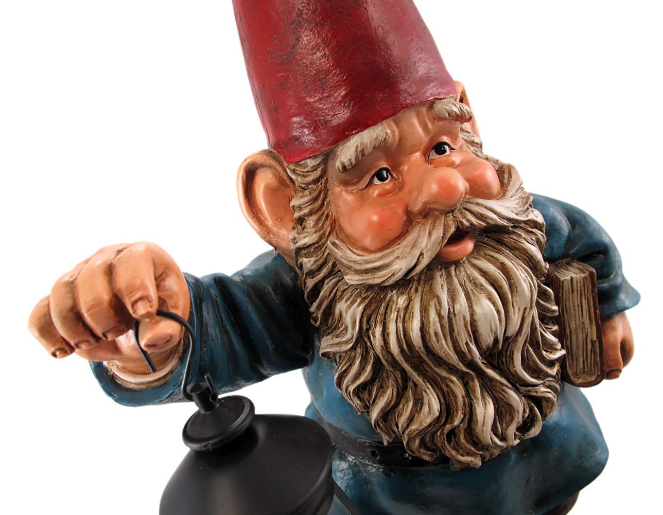 Garden Gnome Holding Lantern Statue