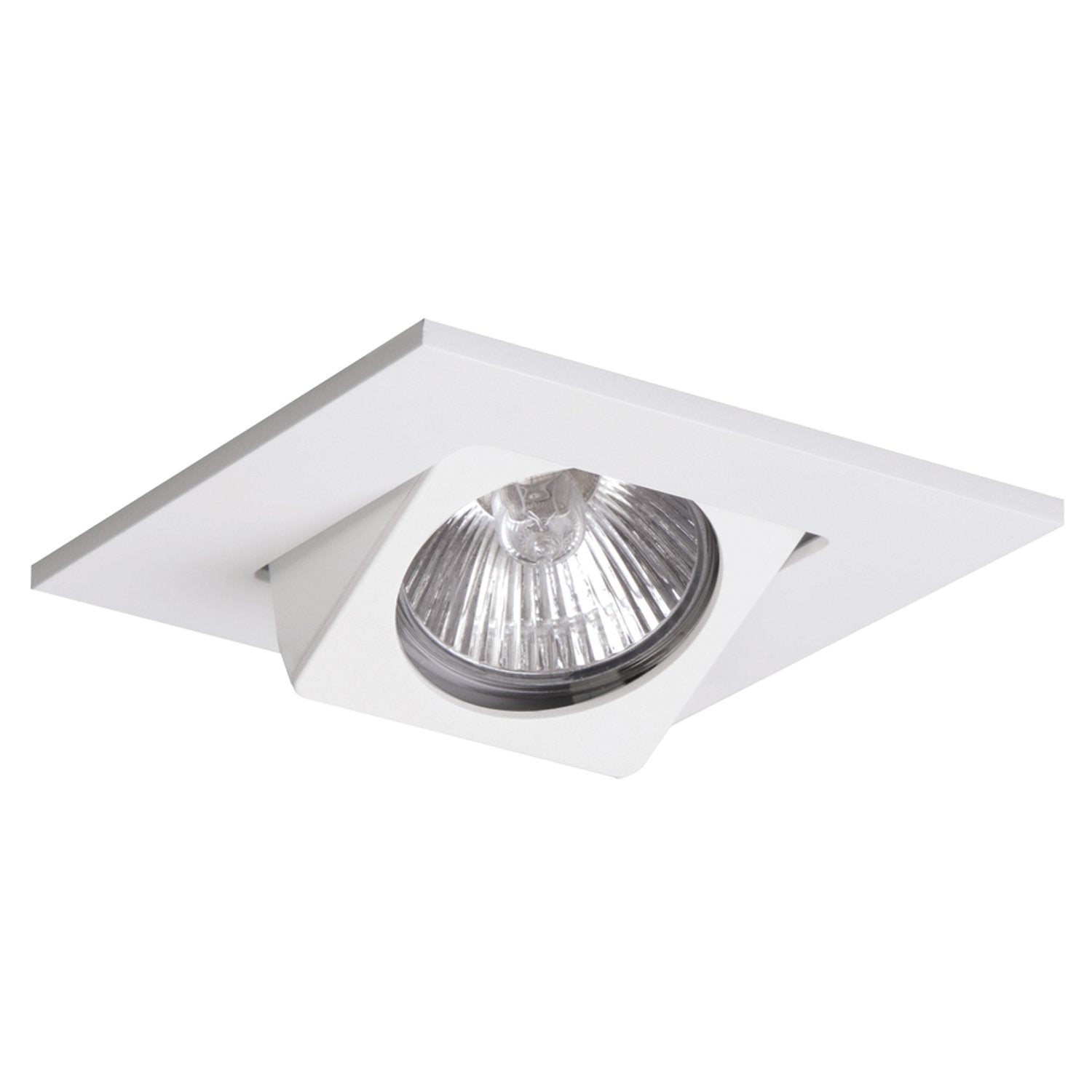 HALO Recessed 3013WH 3-Inch Adjustable 15-Degree Square Gimbal Trim, White