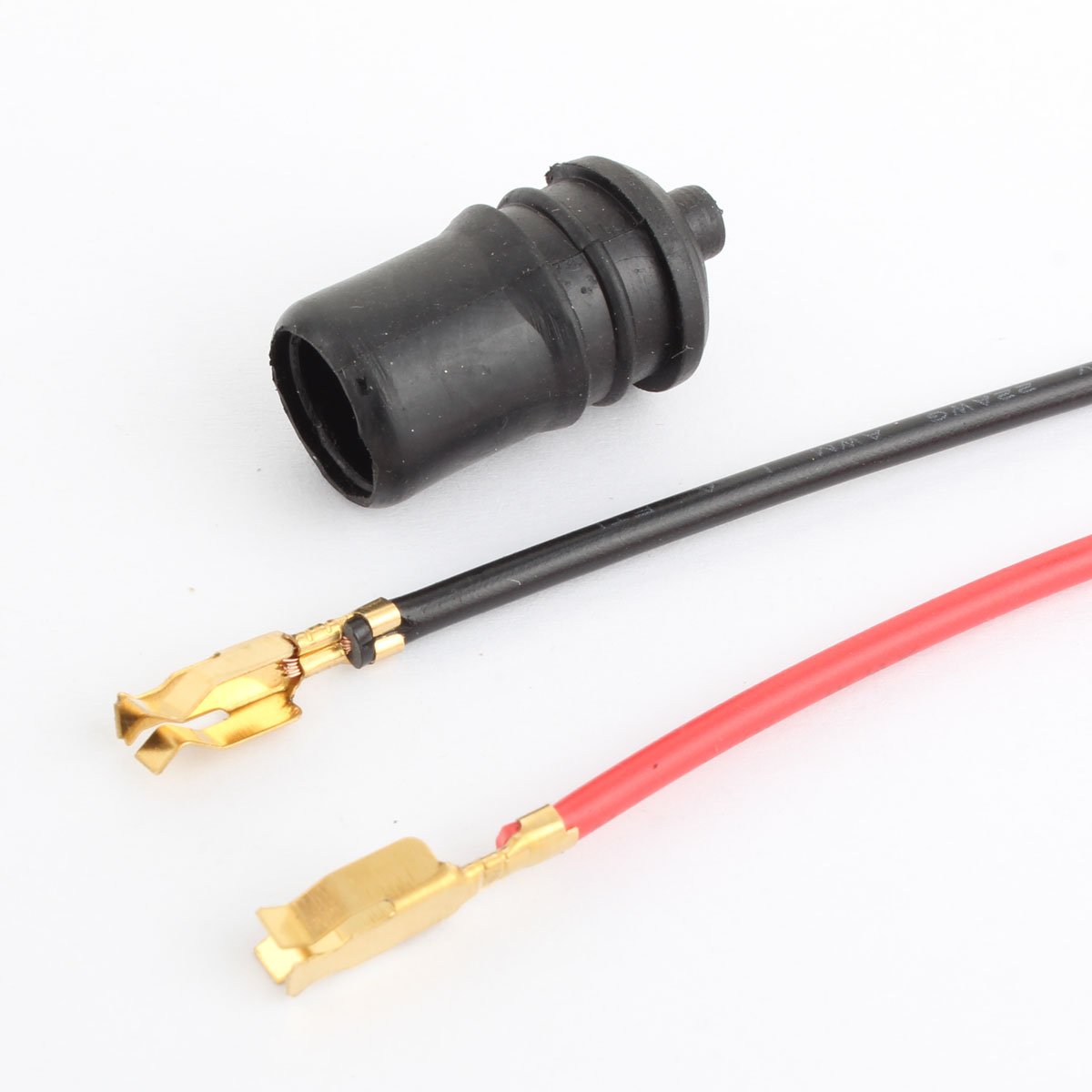 Tomall 20Pcs T10 194 Round Female Socket Pre-Wired Connector For Automotive Light Bulb Replacement