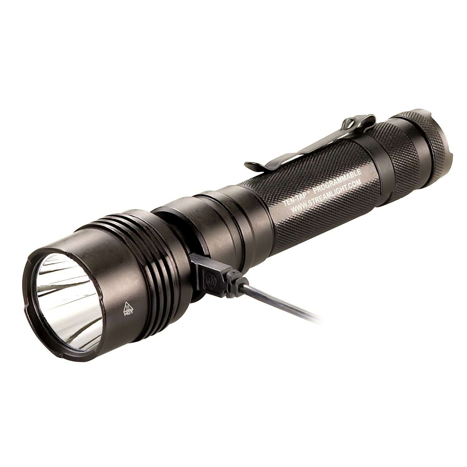 Streamlight 88077 Protac Hpl Usb 1000-Lumen Long-Range Usb Rechargeable Tactical Flashlight With Usb Cord And Holster, Black