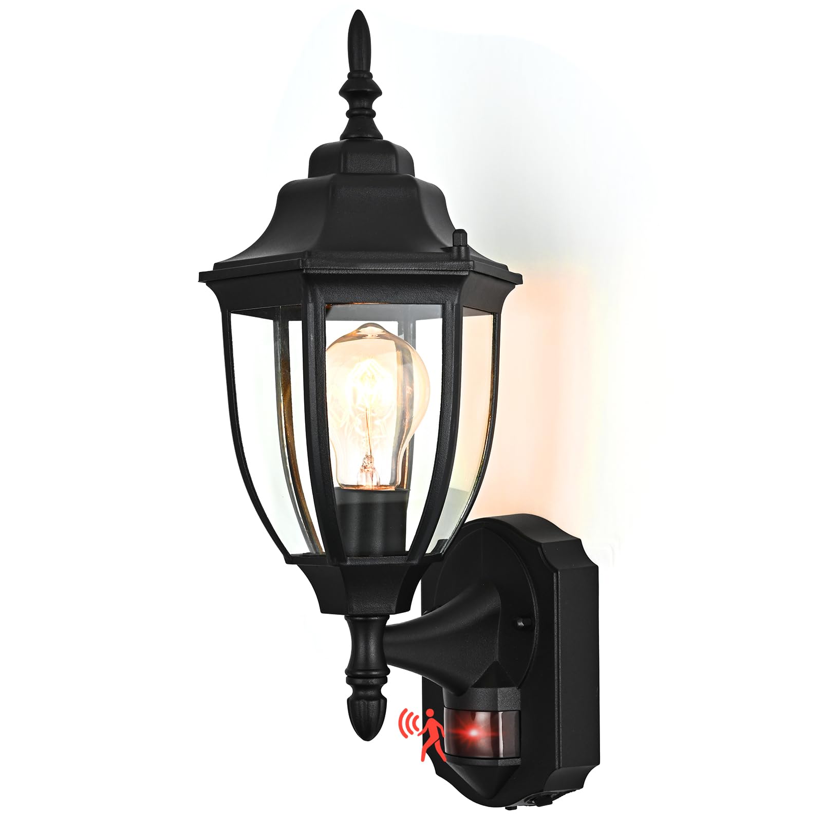 odorpower Porch Lights Outdoor Motion Sensor Wall Sconce Anti-Rust Aluminum, Exterior Outdoor Wall Lights Dusk to Dawn Porch Lig