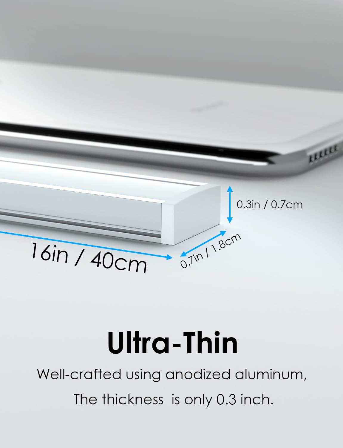 Auyihomu Under Cabinet Motion Sensor Lighting Indoor Plug In, 16'' 12V Led Under Counter Lights Super Bright Ultra Thin Magnetic