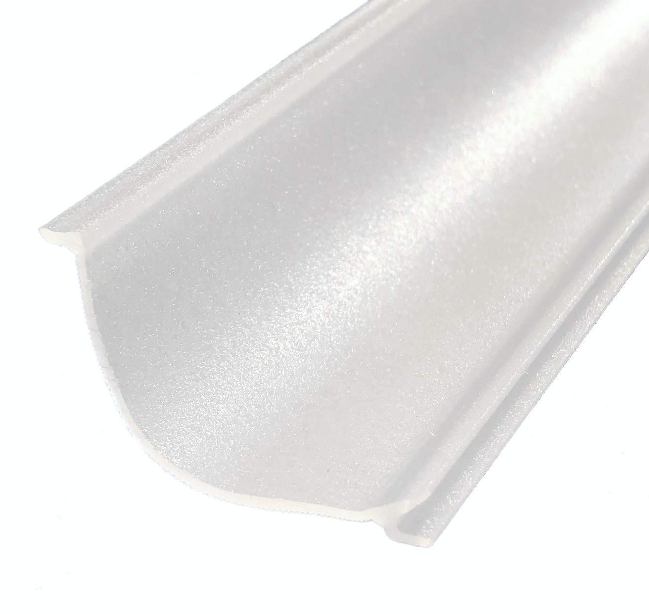 Beam Lighting Under Cabinet Light Cover Replacement | White Ribbed Acrylic Diffuser (UCEL Linkable, 24'')