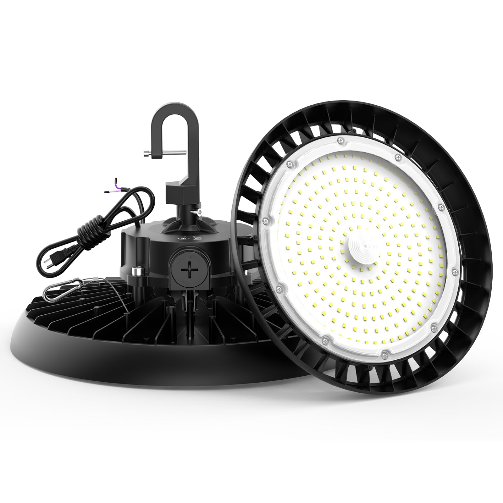 High Bay Lights Led Ufo Light 240W Led Shop Lights 6000K Ip65 Commercial Bay Lighting Fixture 43200 Lm Super Bright  5Ft Cable Plug & Play For Warehouse Factory Garage Workshop Barn 1 Pack