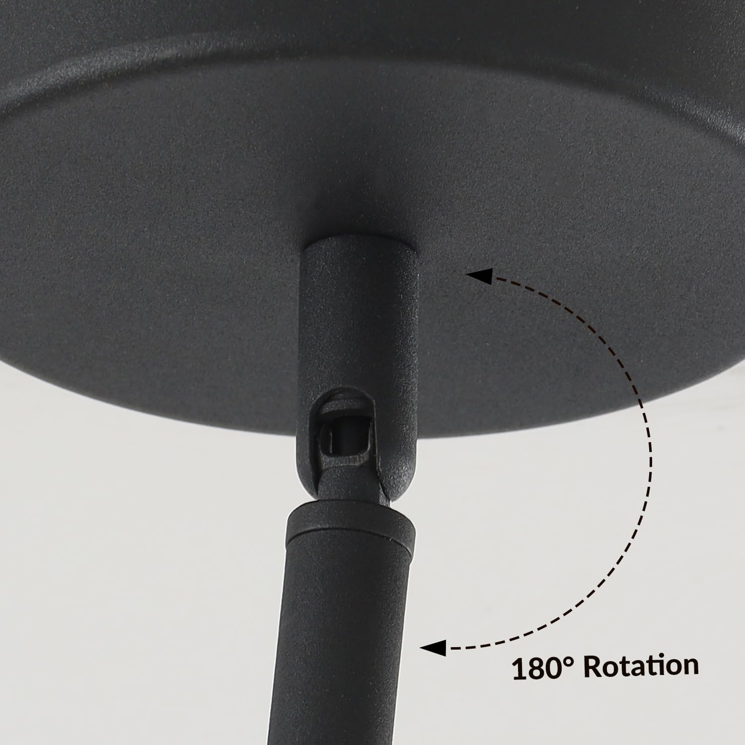 Kco Lighting 2Pcs Sloped Ceiling Adapter For Ceiling Lamp Pendant Light Chandelier Track Suspension Accessories  Hanging Helper Suitable For Vaulted  Angle Or Irregular Ceiling (Black)
