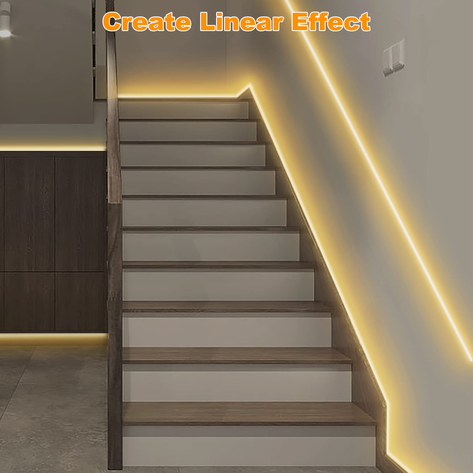 Tatazone Smart White Cob Led Strip Light With App And Remote, 32.8Ft 4000K Bright Wifi Cob Light Strip Work With Alexa And Googl