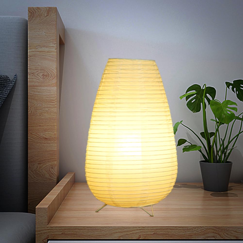 Bedside Table Lamp Paper And Standing Lamp Room Decoration Festival Lantern Light Nightstand Desk Lamp Bedroom Dresser Living Ki