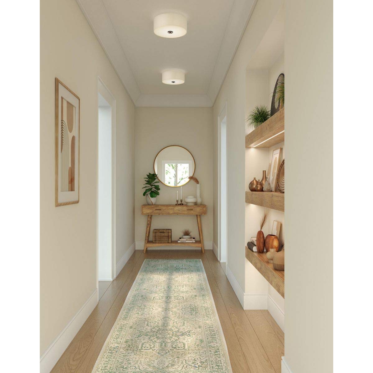 Progress Lighting P350130-143 Inspire Close-To-Ceiling, Black, 5.50X13.00X13.00