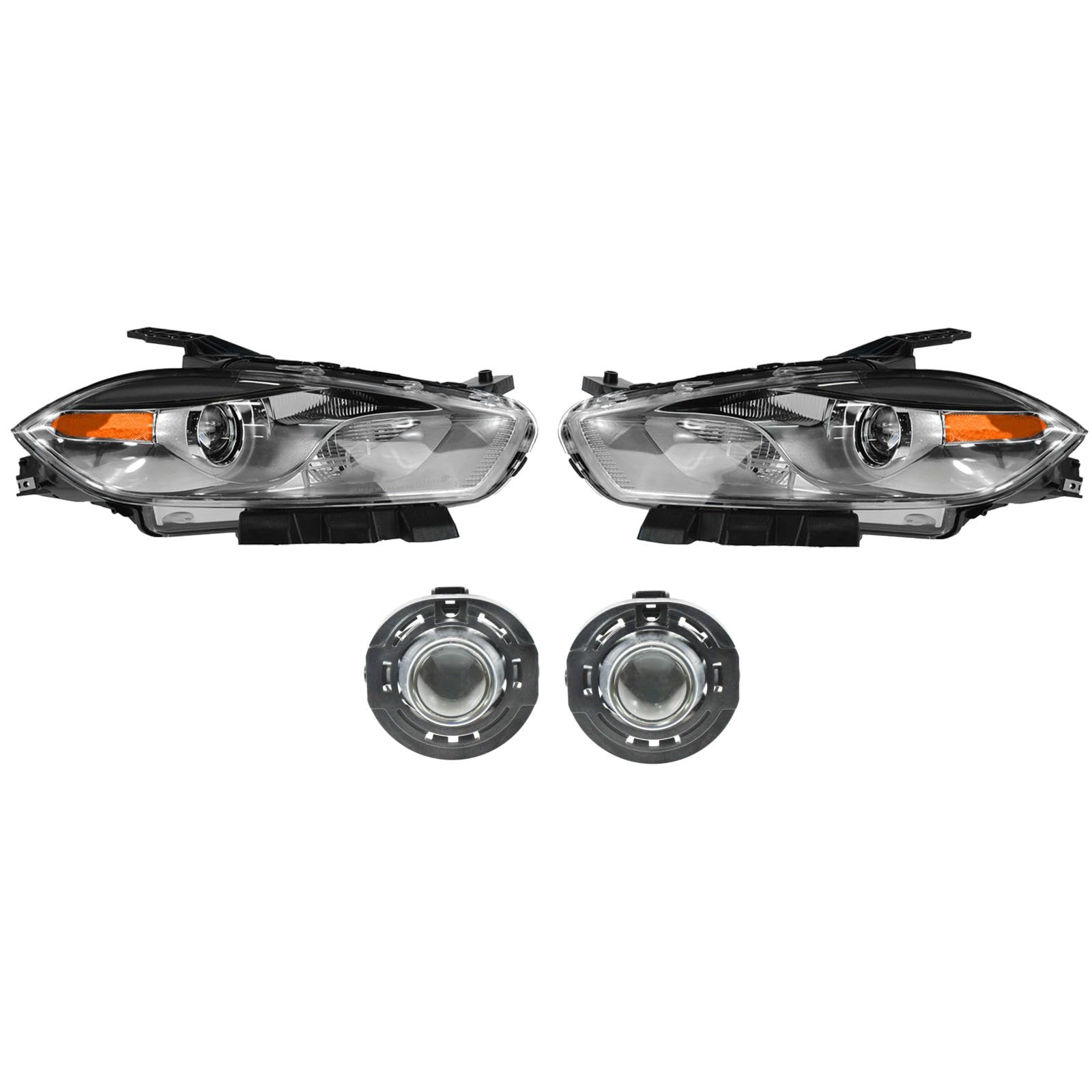 Trq Lighting Kit Ch2518144 Ch2519144 Ch2594105 Compatible With 2013-2016 Dodge Dart