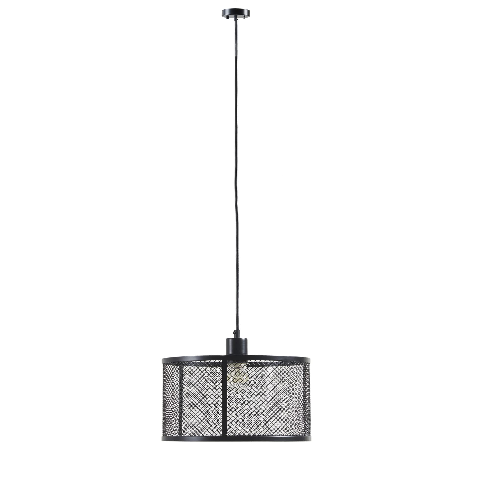INK+IVY Jaxson Modern Pendant Light Fixtures for Kitchen Island, Hanging Ceiling Lamp with Black Metal Cage Shade, 76 Drop, Cont
