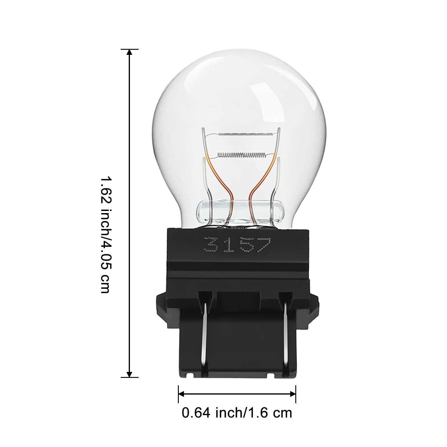 Mudder 3157LL Light Bulb - Long Life Miniature Bulb for Brake Lights - 10 Count - Multi Color - Model Mudder-Light Bulb-01