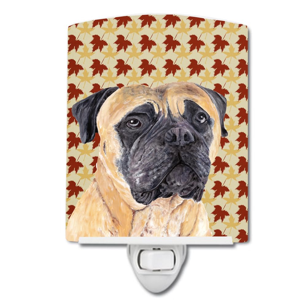 Carolines Treasures Ceramic Night Light Mastiff Design 6x4x3in UL-Certified for Bedroom, Bathroom, Kitchen, Multicolor