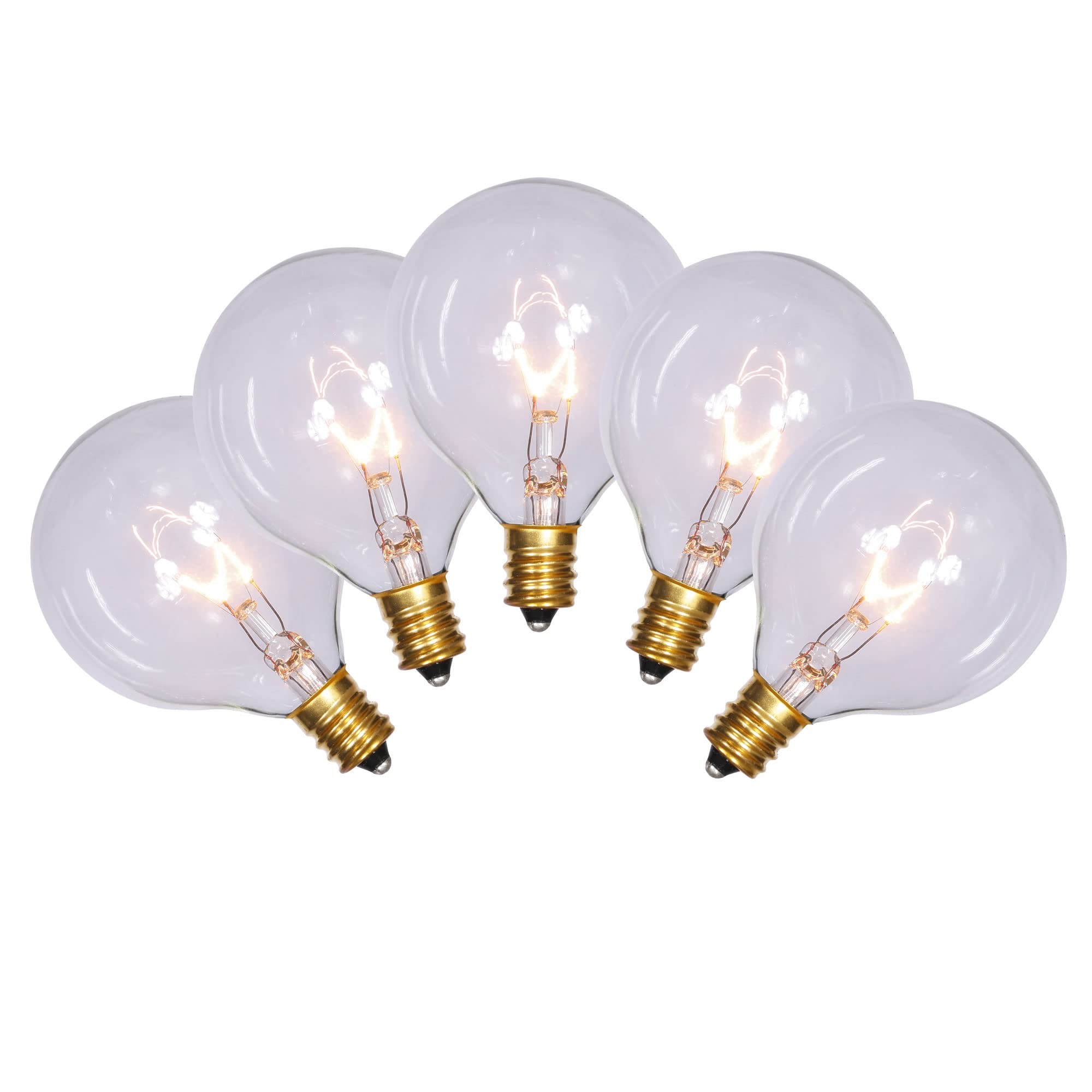 Vickerman 10 Long 15 Light Clear Patio End Connecting Set Lights on Green Wire with Bulb Spacing, 6 x 12 x 6