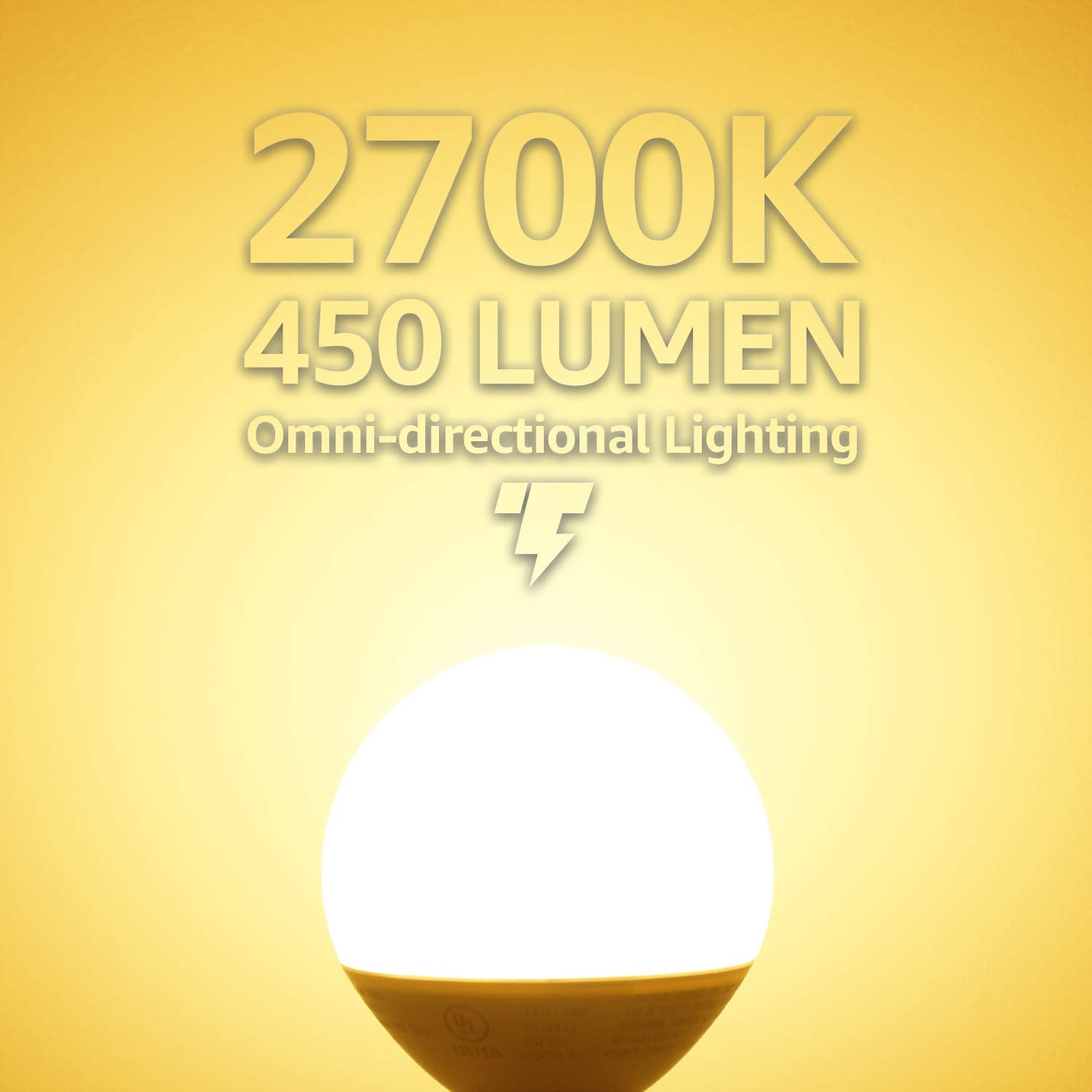 TORCHSTAR G25 LED Vanity Globe Light Bulbs, Dimmable, 6W Equivalent, Soft White 2700K, Pack of 6, E26 Frosted Decorative Bulbs