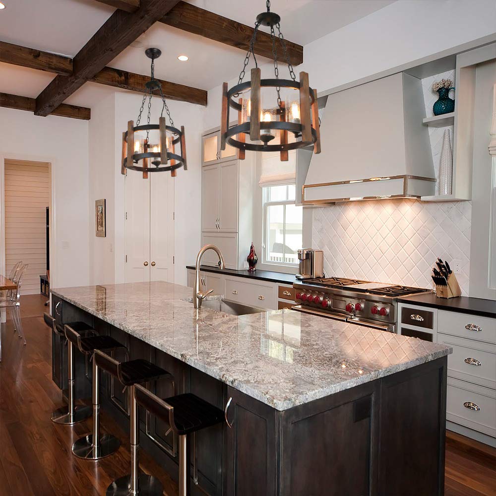 Eumyviv Clear Bubble Glass Lamp Shade, Raindrop Design, 1-5/8-Inch Open Ends, Glass Replacement Globe For Light Fixture